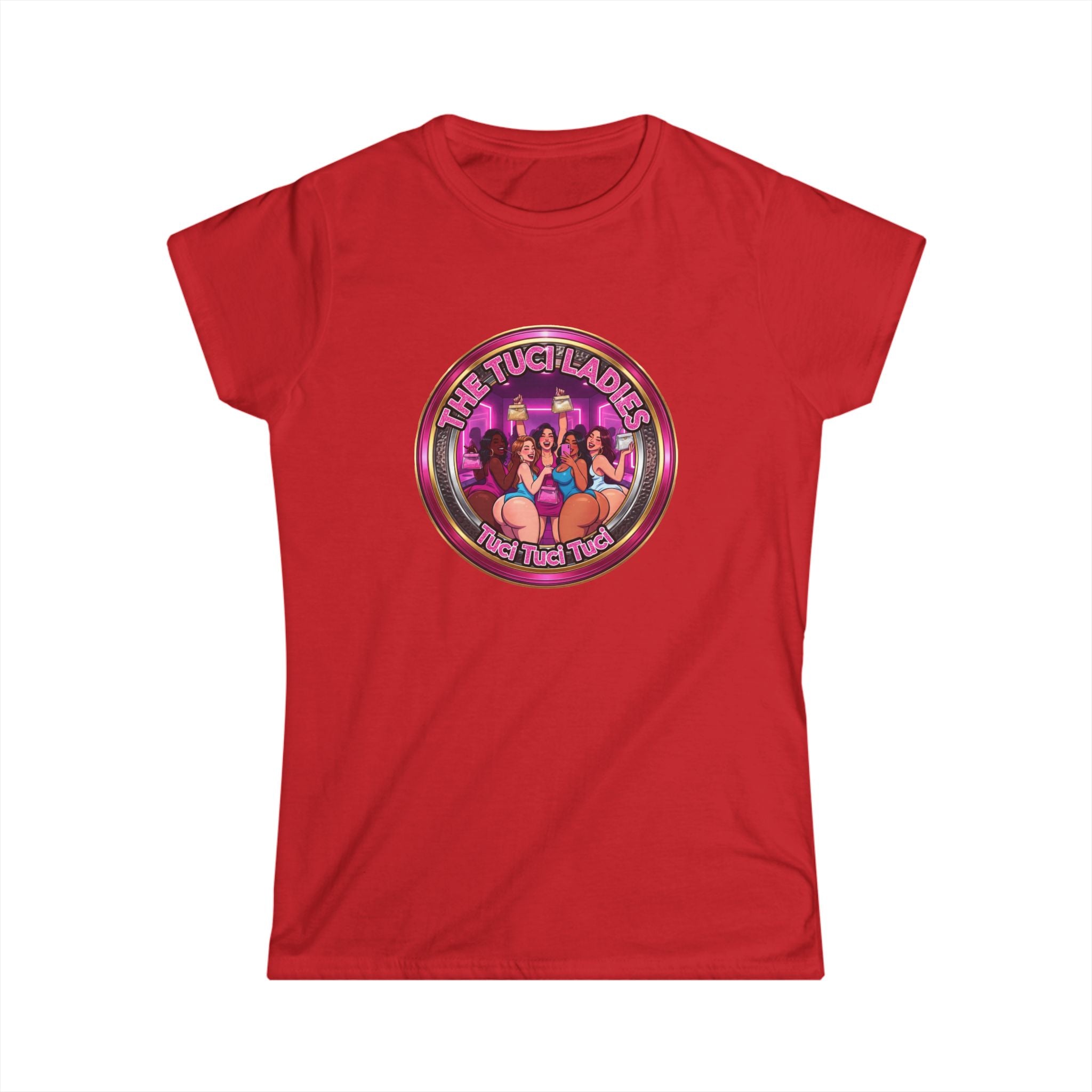 Women's Tee — "The Tuci Ladies" Retro Pinup Graphic