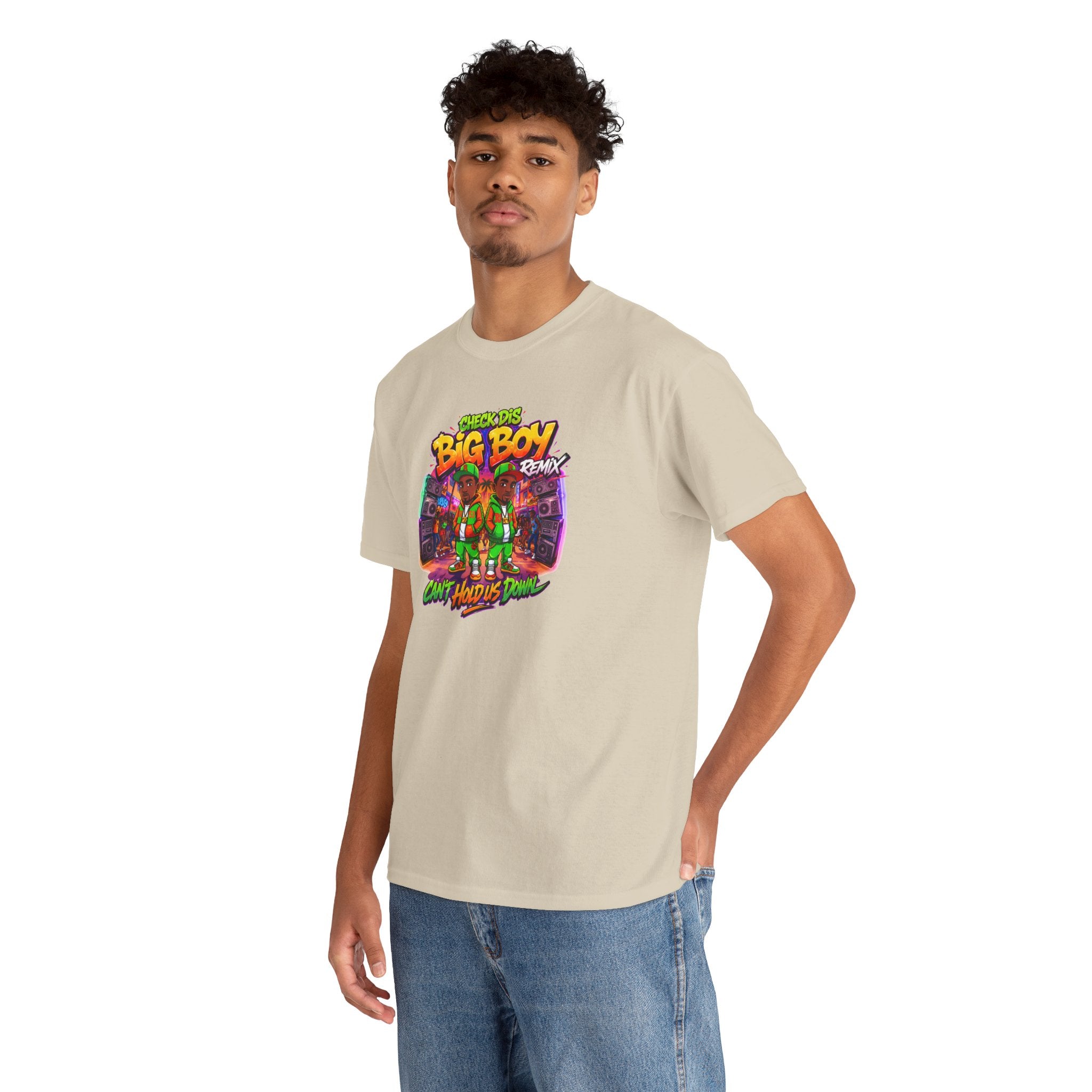 T-Shirt — " Check Dis Big Boy Remix" Retro Arcade Graphic Tee