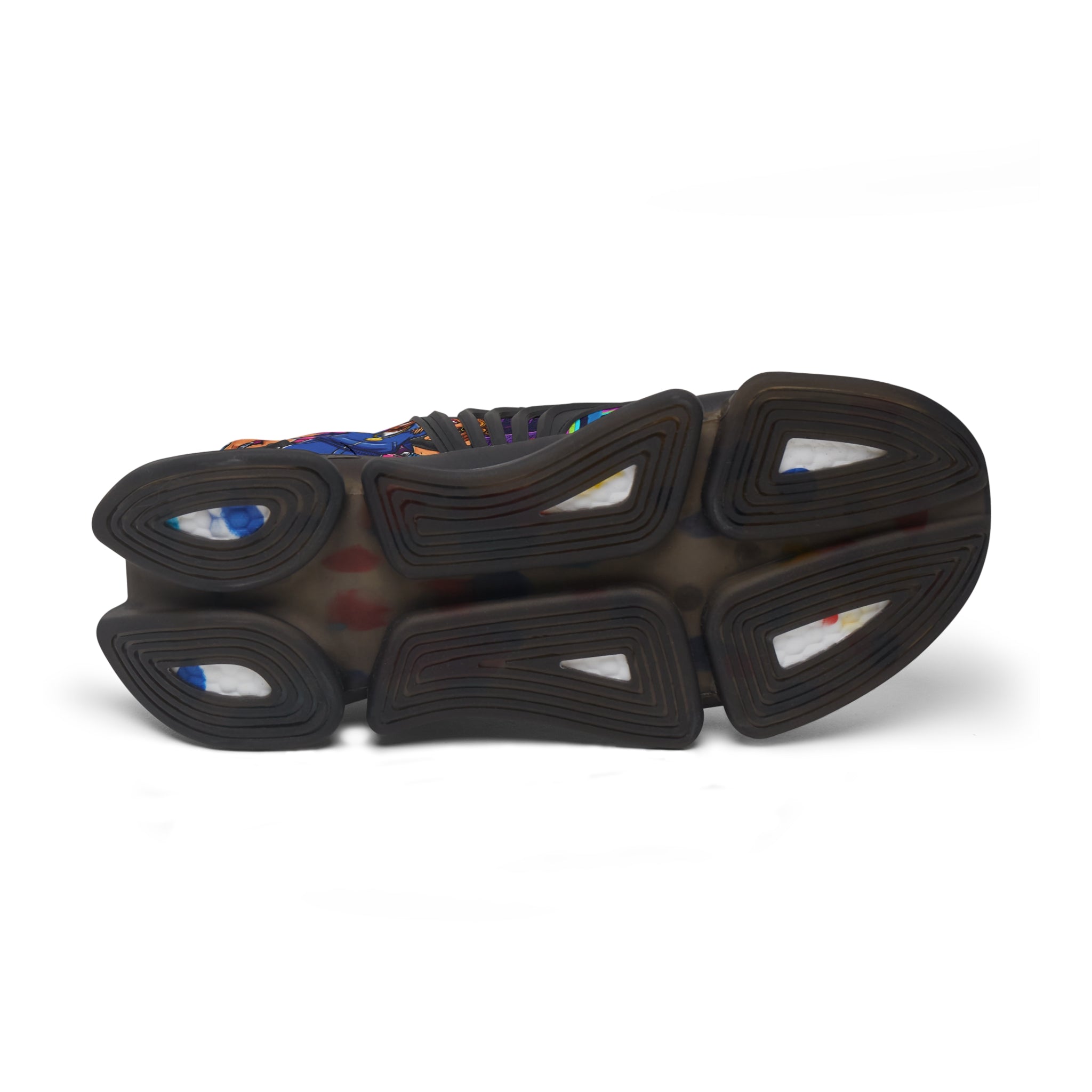 Men's Mesh Sneakers — Colorful 'Get Around' Graphic Athletic Shoes for men's
