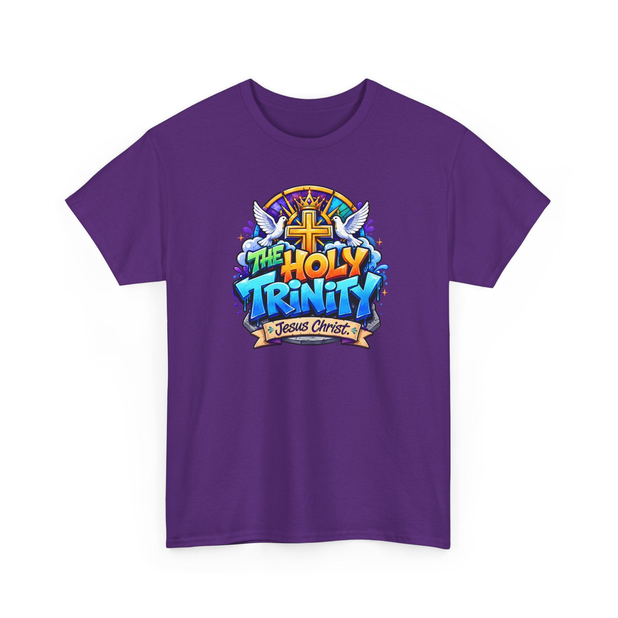 Christian Tee - "The Holy Trinity" Church Youth Graphic T-Shirt