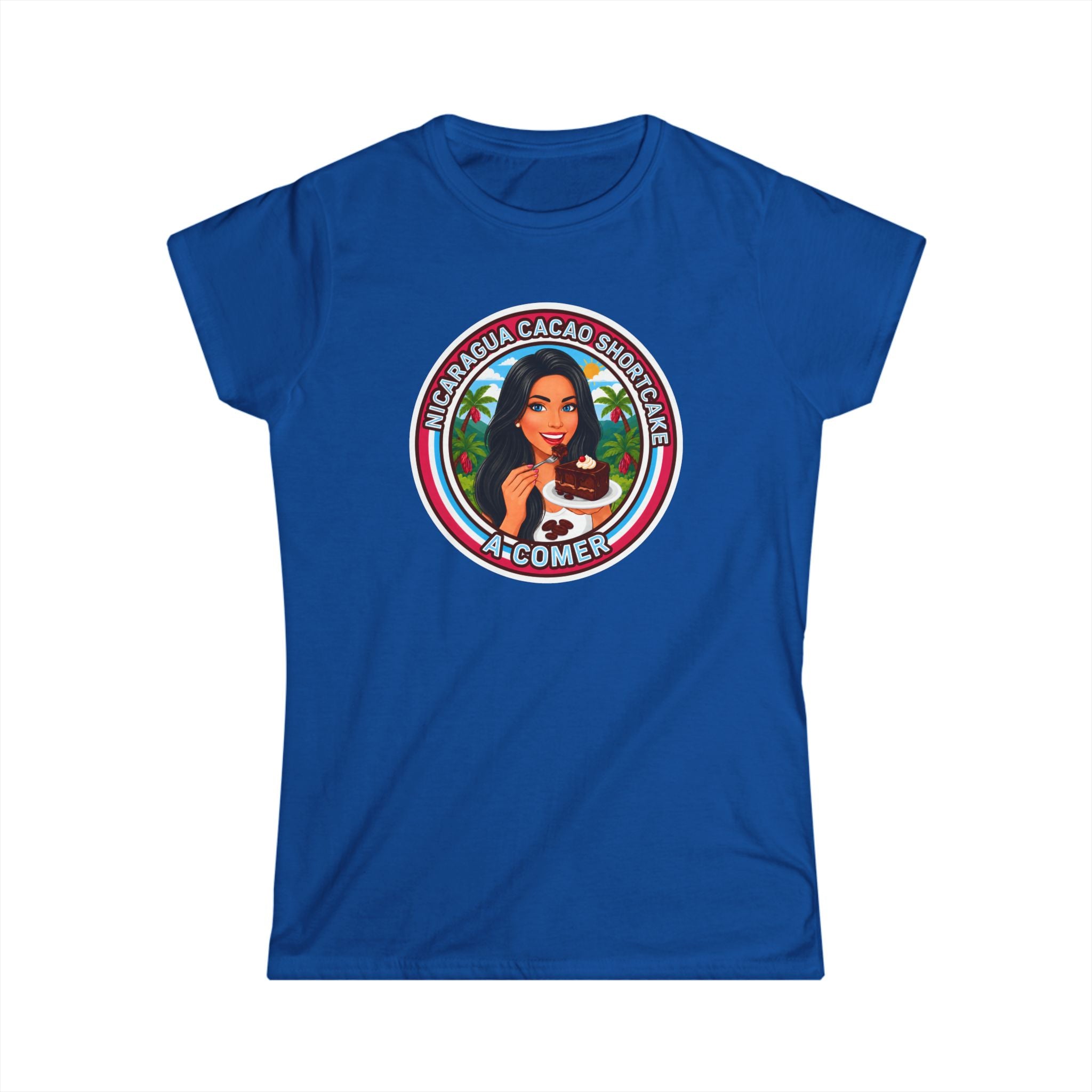 "Nicaragua Cacao Shortcake" Chocolate Lover Women's Tee — 'Nicaragua Cacao' Graphic Shirt