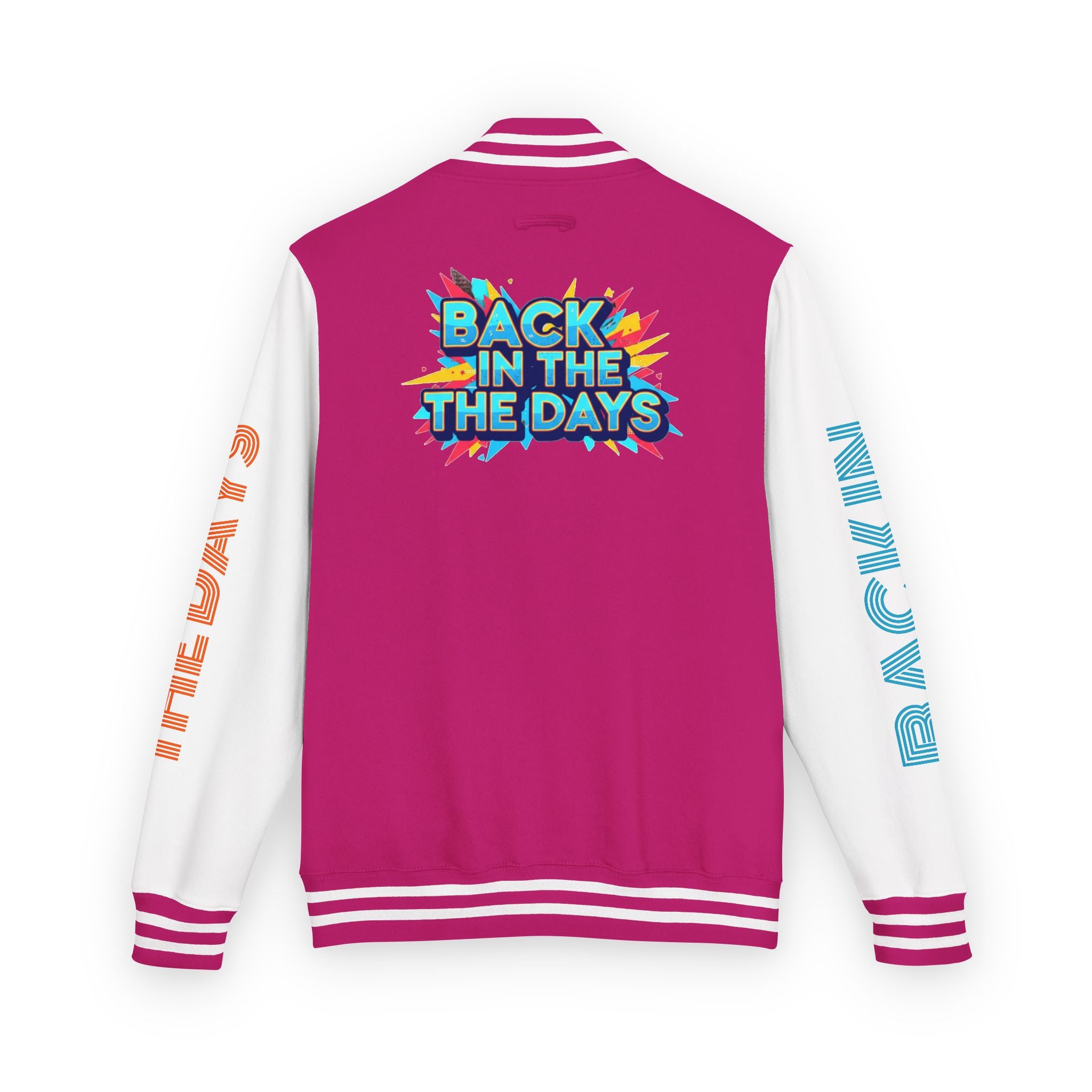 Letterman Jacket — "Back in the Days" Retro Graphic Bomber