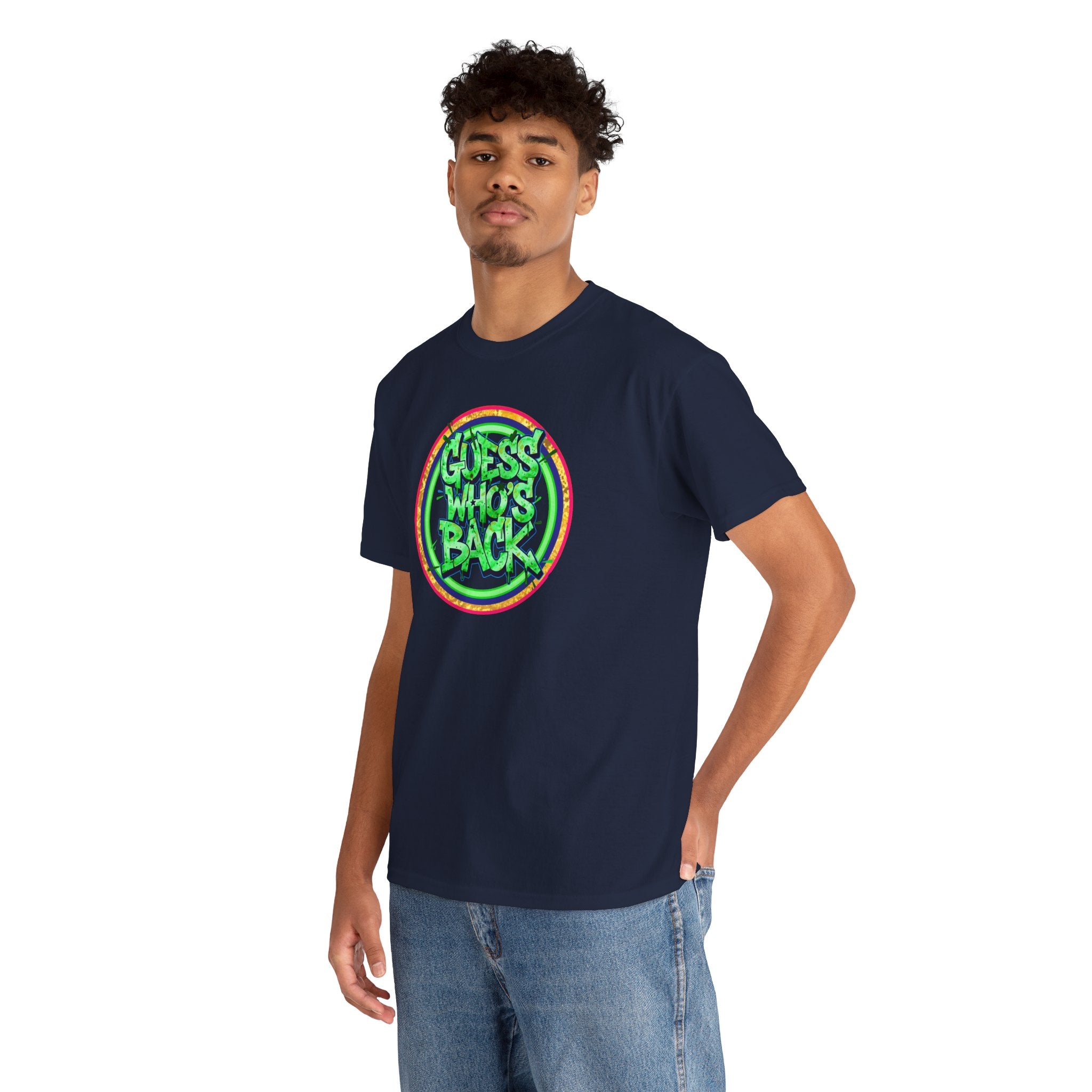 T-Shirt — "Guess Who's Back" Retro Graffiti Tee