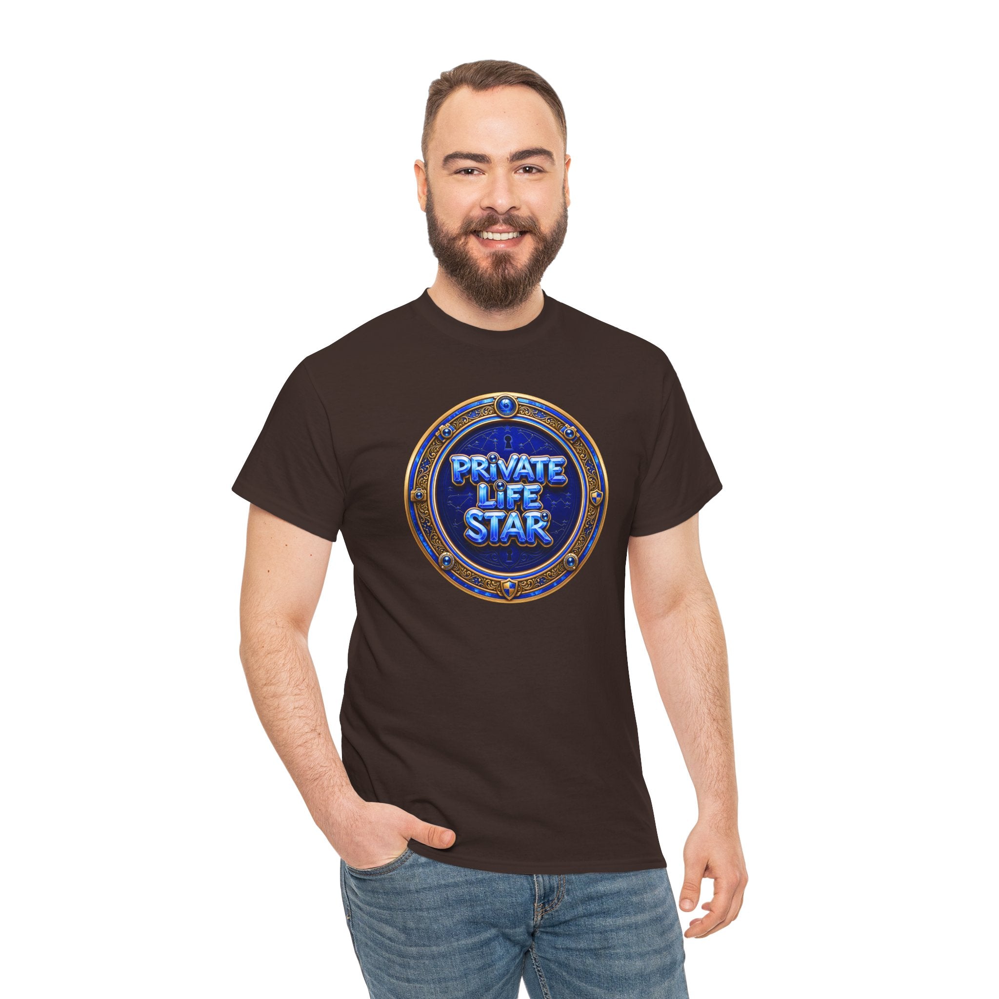 "Private Life Star" T-Shirt — Retro Badge Graphic Tee