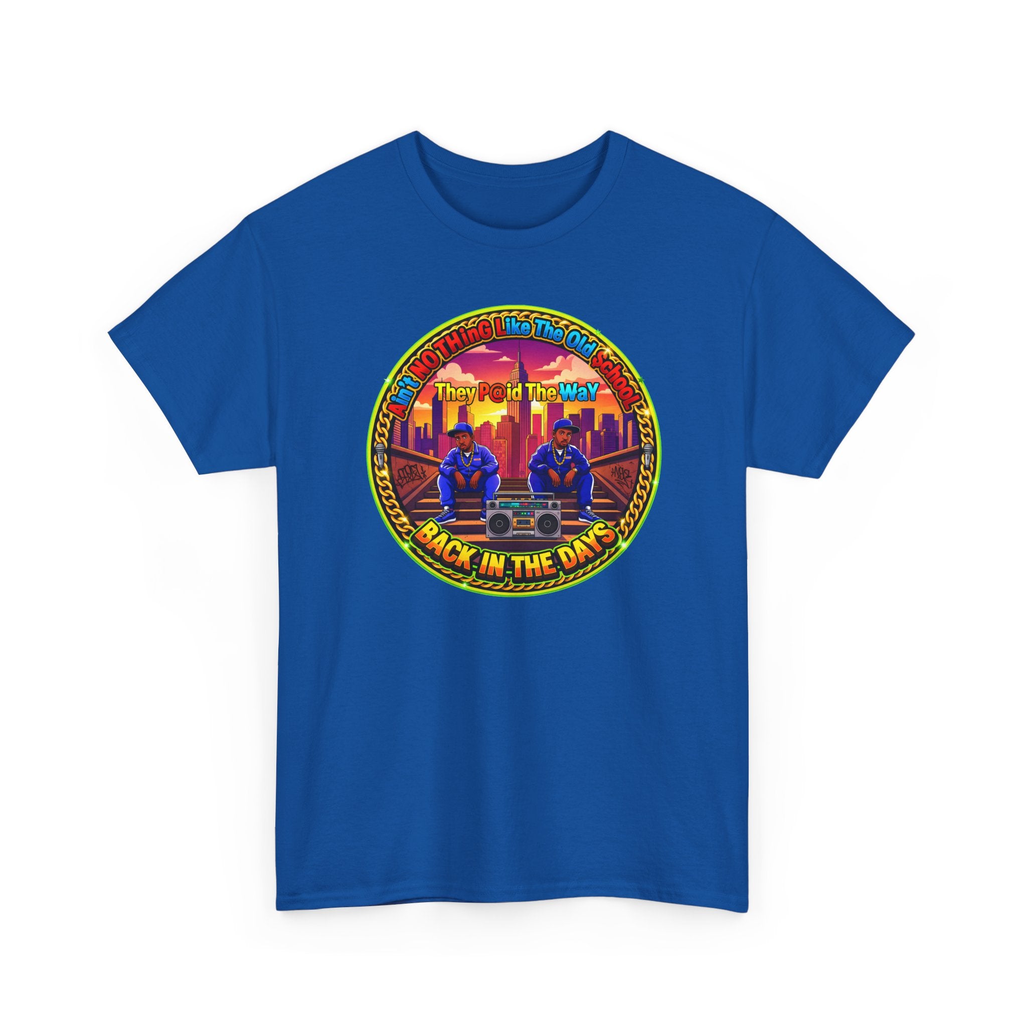 T-Shirt — Retro Sunset 'Aint No Thing Like The Old School' Graphic Tee