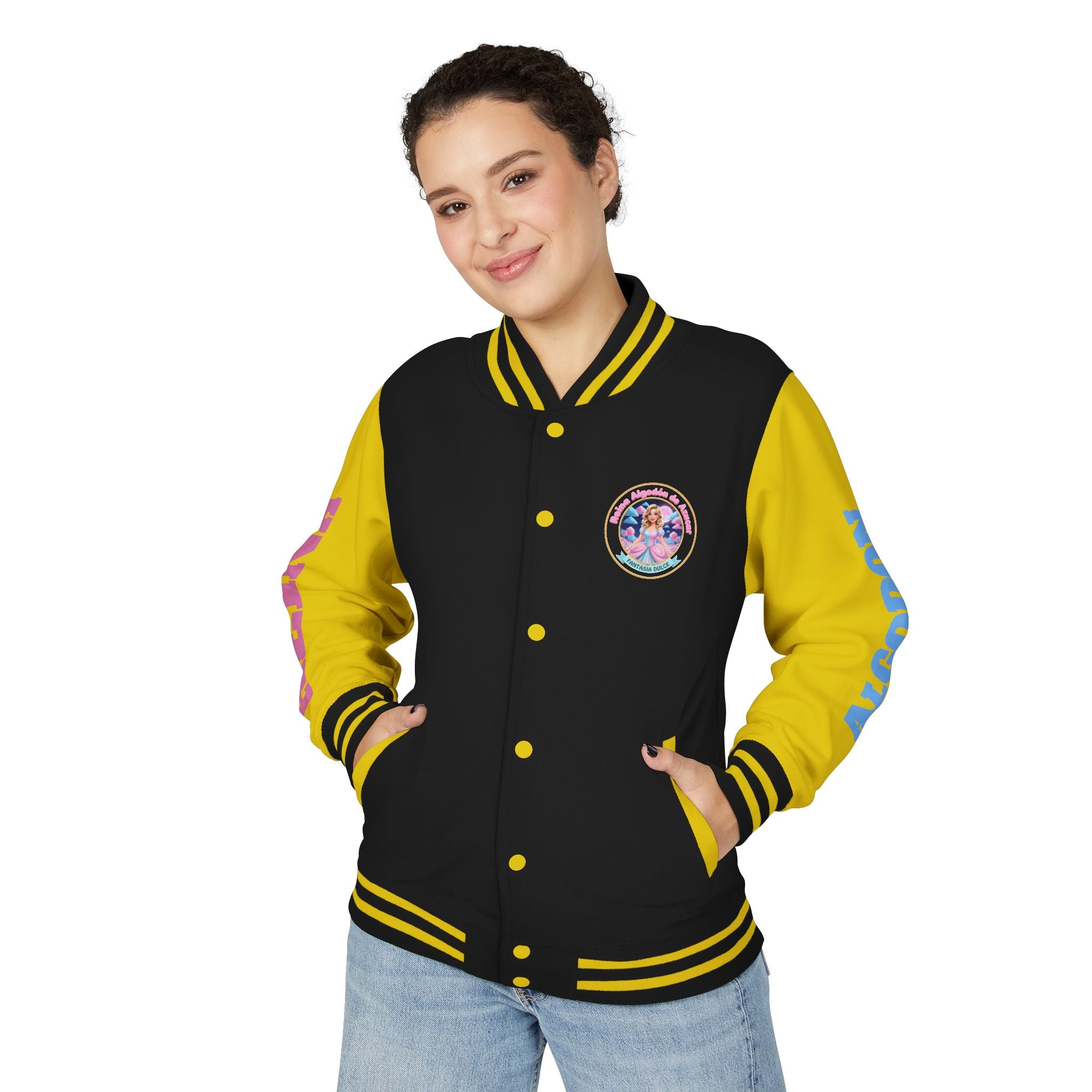 Letterman Jacket — Reina Algodón de Azucar-  Circle Logo