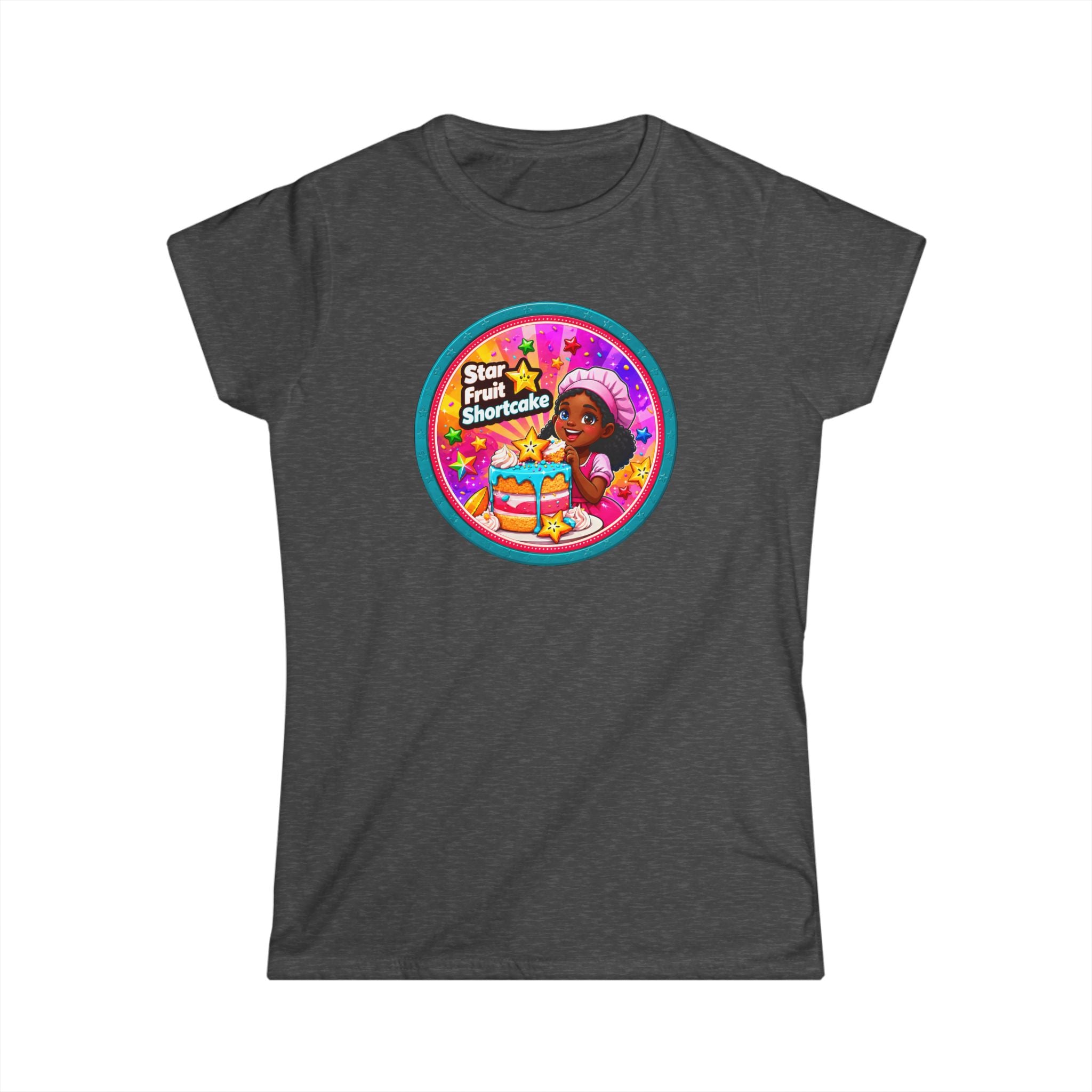Women’s Tee — "Star Fruit Shortcake" Cute Retro Birthday Graphic
