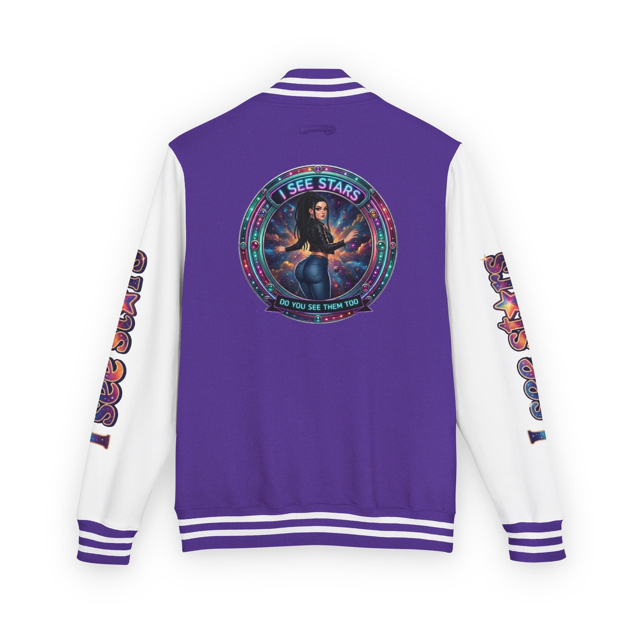 Heavyweight Letterman Jacket "I See Stars"