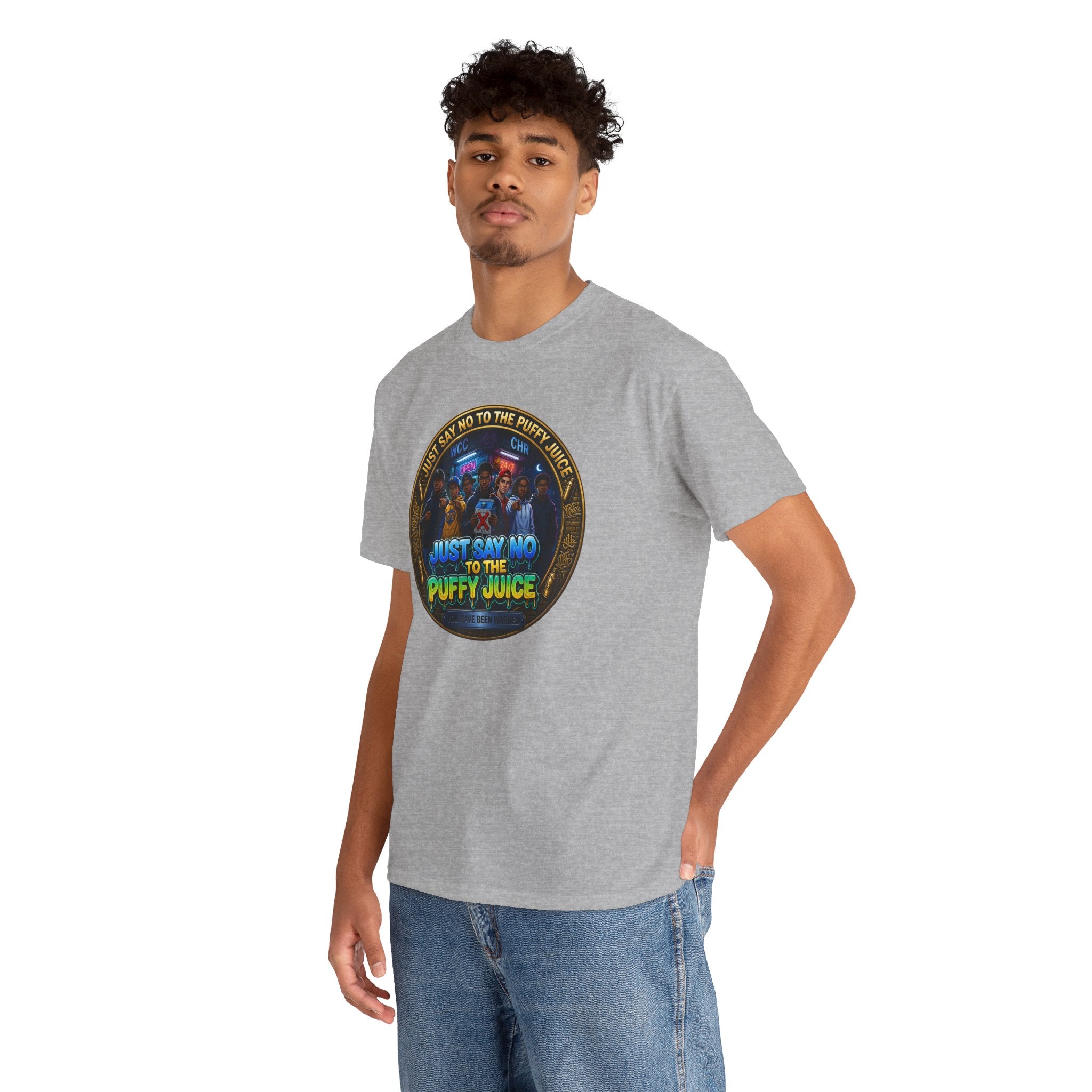 "Just Say No to the Puffy Juice "Tee – Anti-Party Vintage Graphic T-Shirt