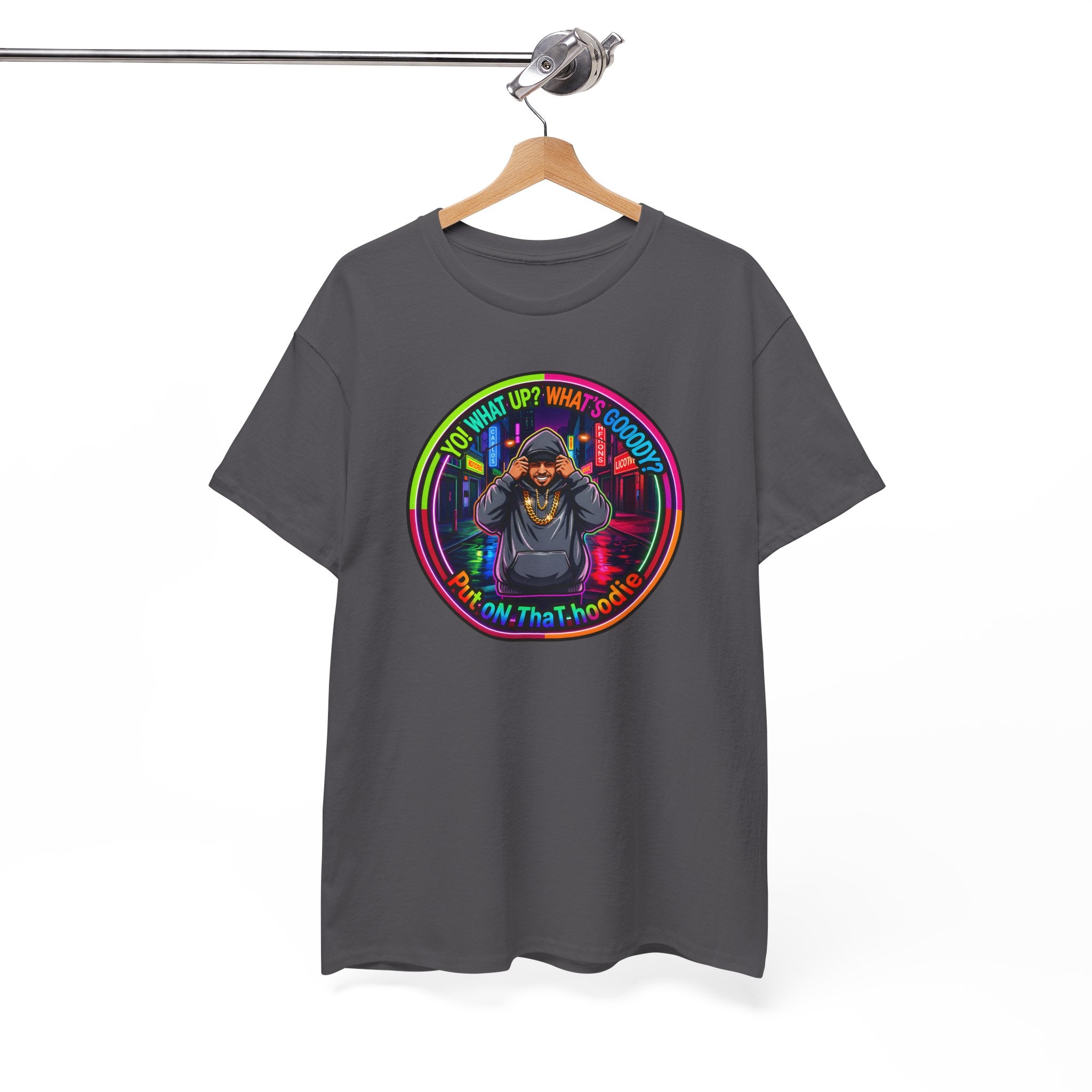 Men's T-Shirt Graphic- "Yo! What's up?  What's Goooody?"