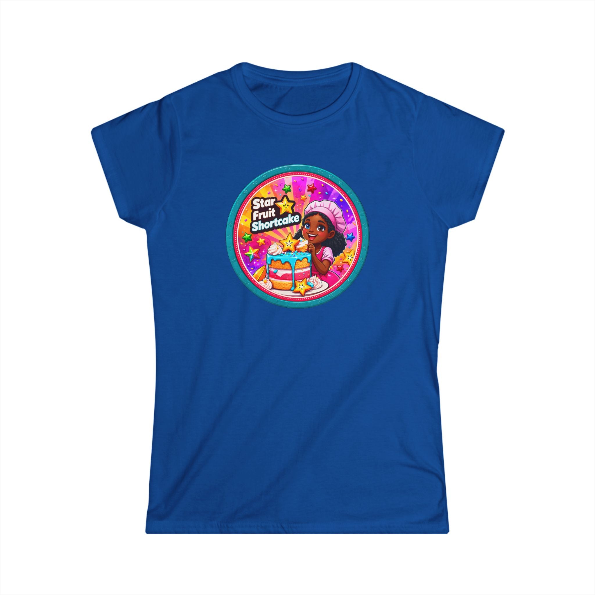 Women’s Tee — "Star Fruit Shortcake" Cute Retro Birthday Graphic