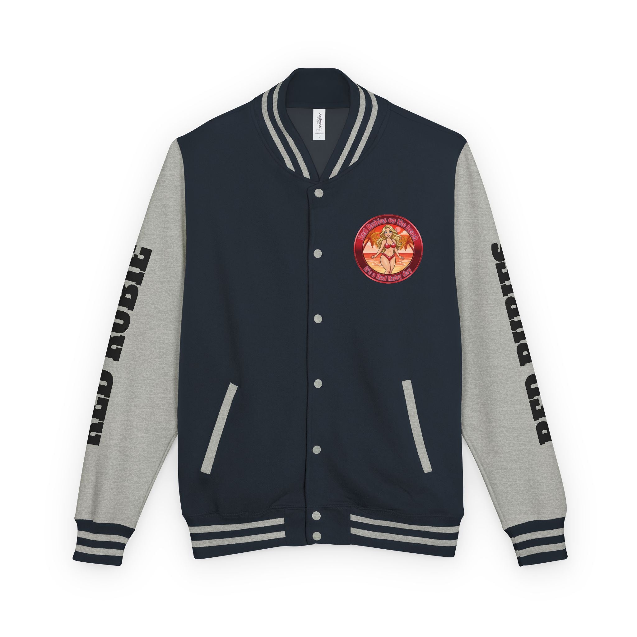 Jacket Letterman Jacket- "It's A Red Rubie Day"