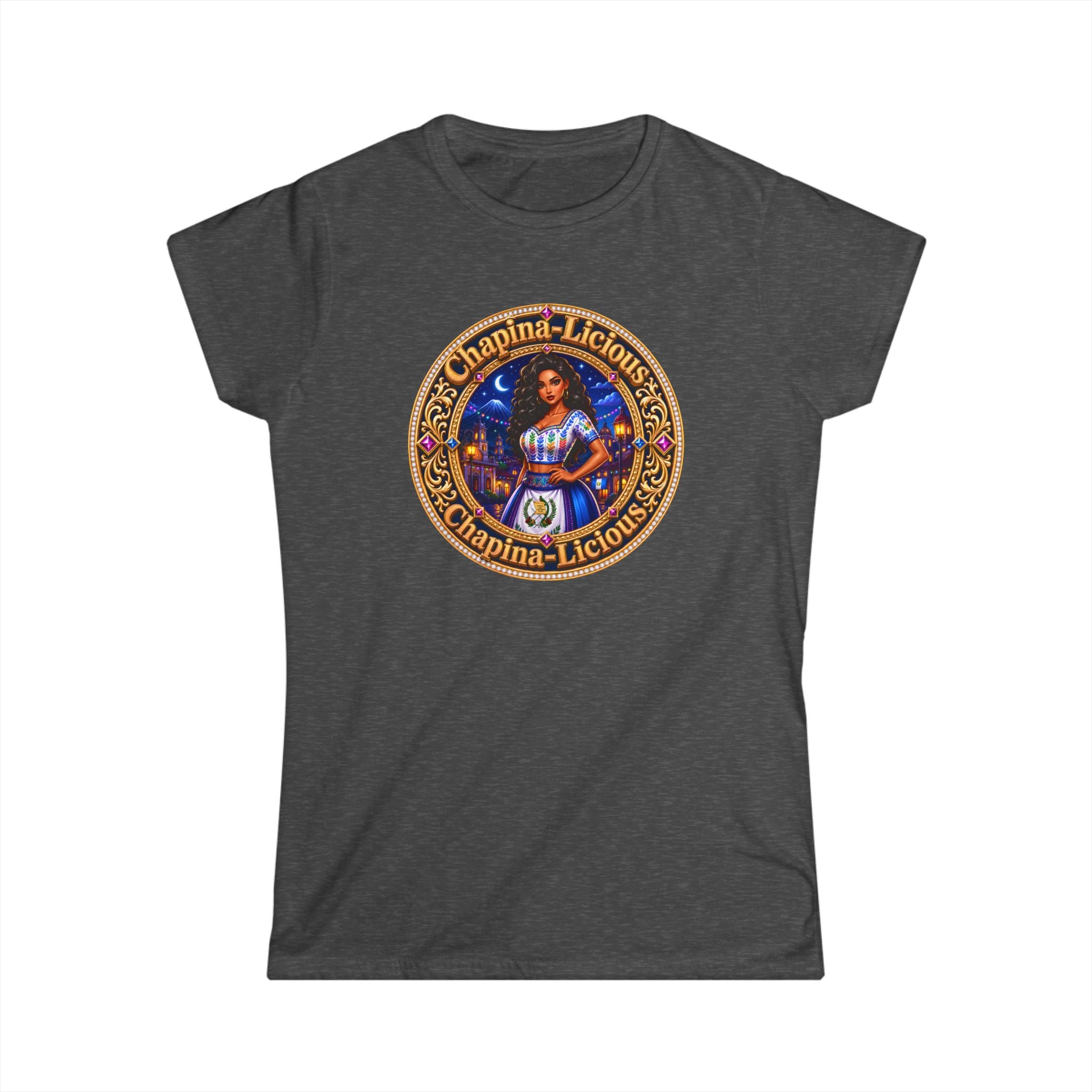 Vintage "Chapina-Licious" Graphic Tee — Retro Latin Heritage Women's Shirt