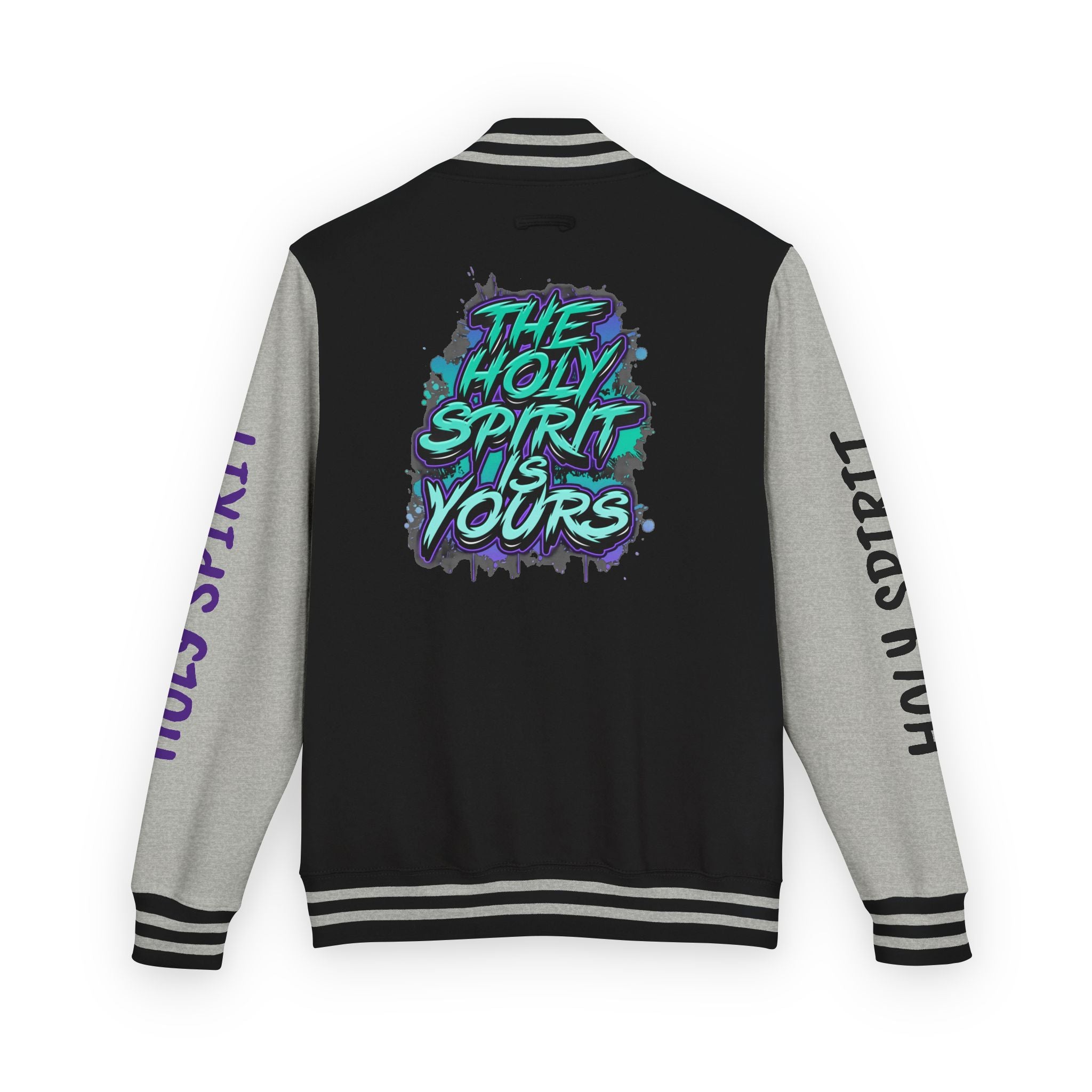 Letterman Jacket — "The Holy Spirit Is Yours" Graphic