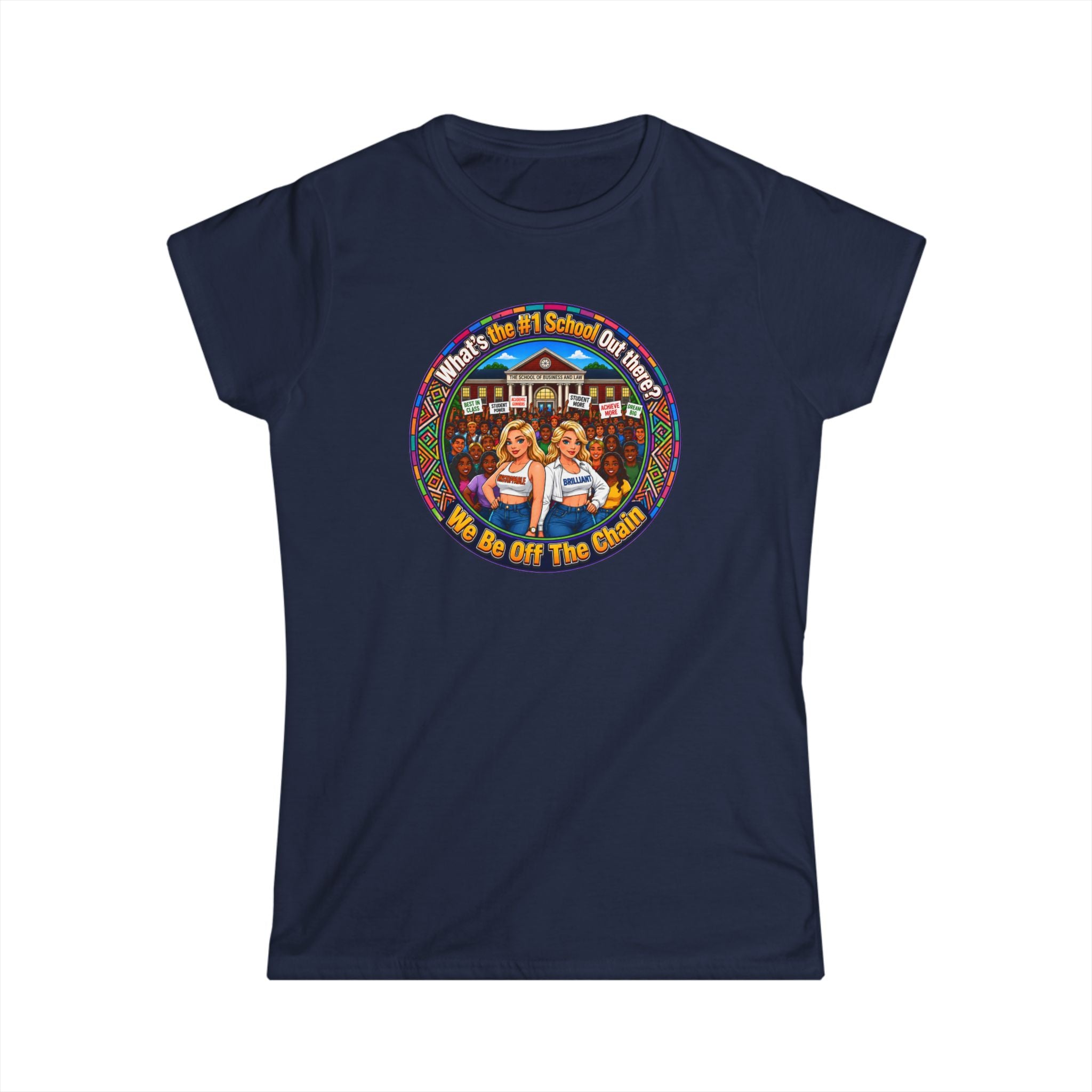 Vintage Cheerleader T‑Shirt - "Whats the #1 School Out There" Retro Campus Tee