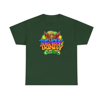 Holy Trinity Graphic Tee — Colorful Faith-Inspired Streetwear T-Shirt