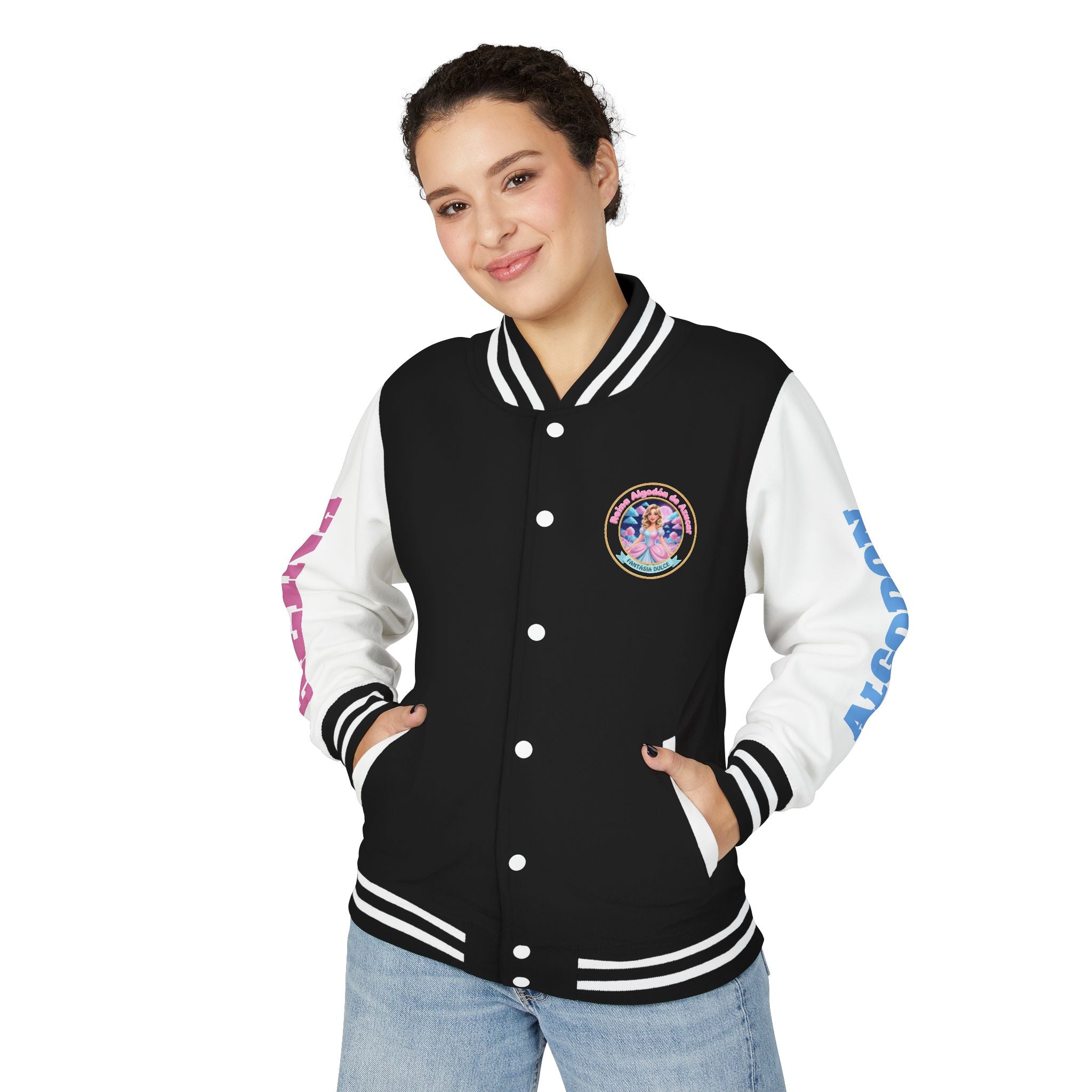 Letterman Jacket — Reina Algodón de Azucar-  Circle Logo