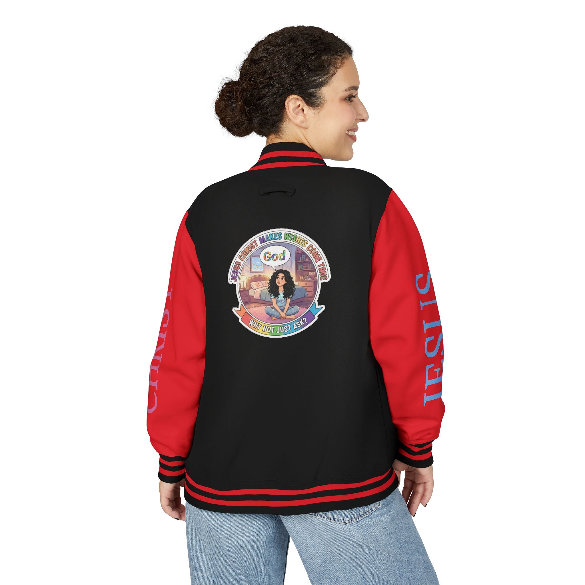 Spiritual Soul Seeker – "Why not just ask"  — Retro Gamer Club Varsity Jacket