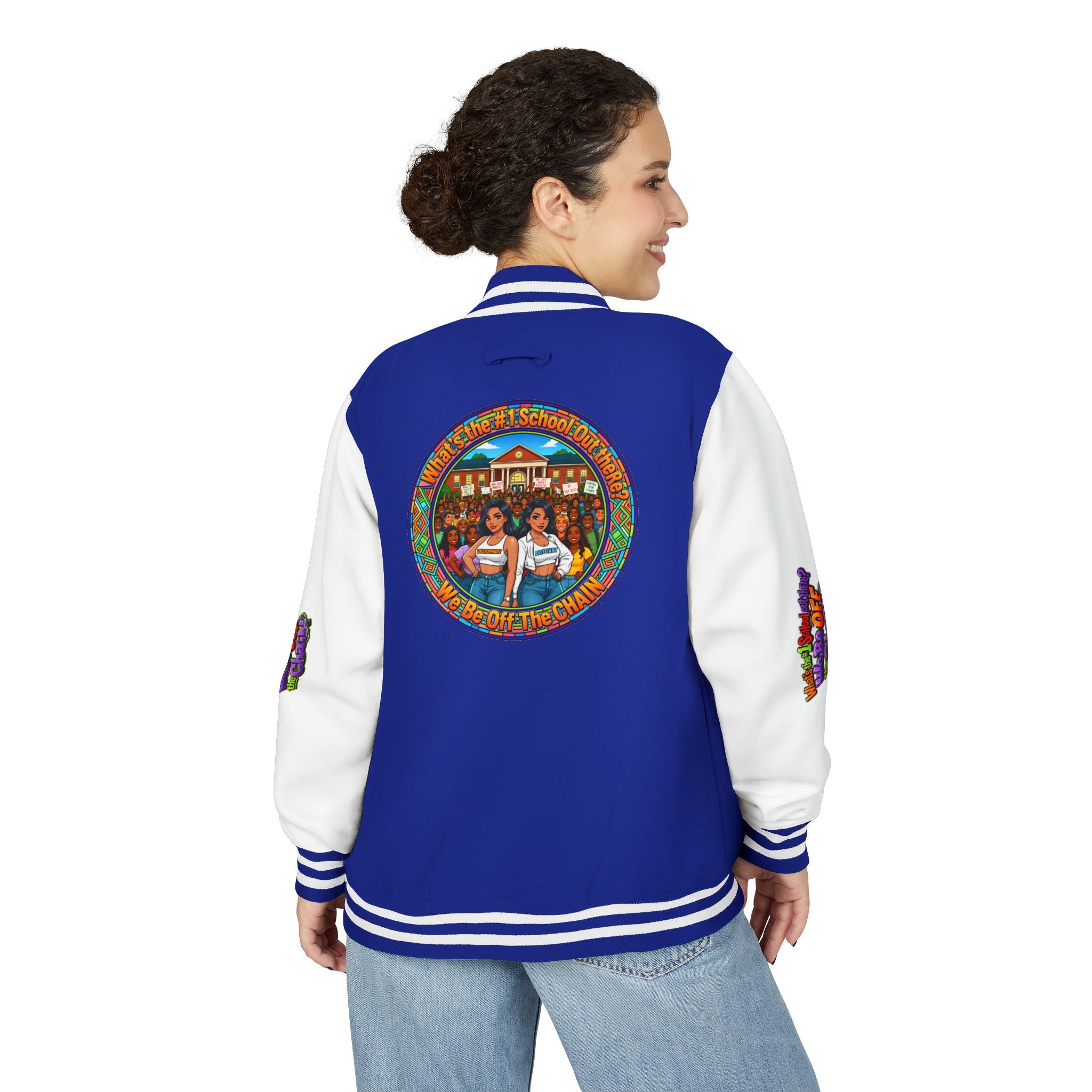 Letterman Jacket — Retro High School Crew Design (We’ll Be Off the Chain)