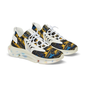 Mesh Sneakers — Bold 'The Last One Left' Graphic Athletic Shoes
