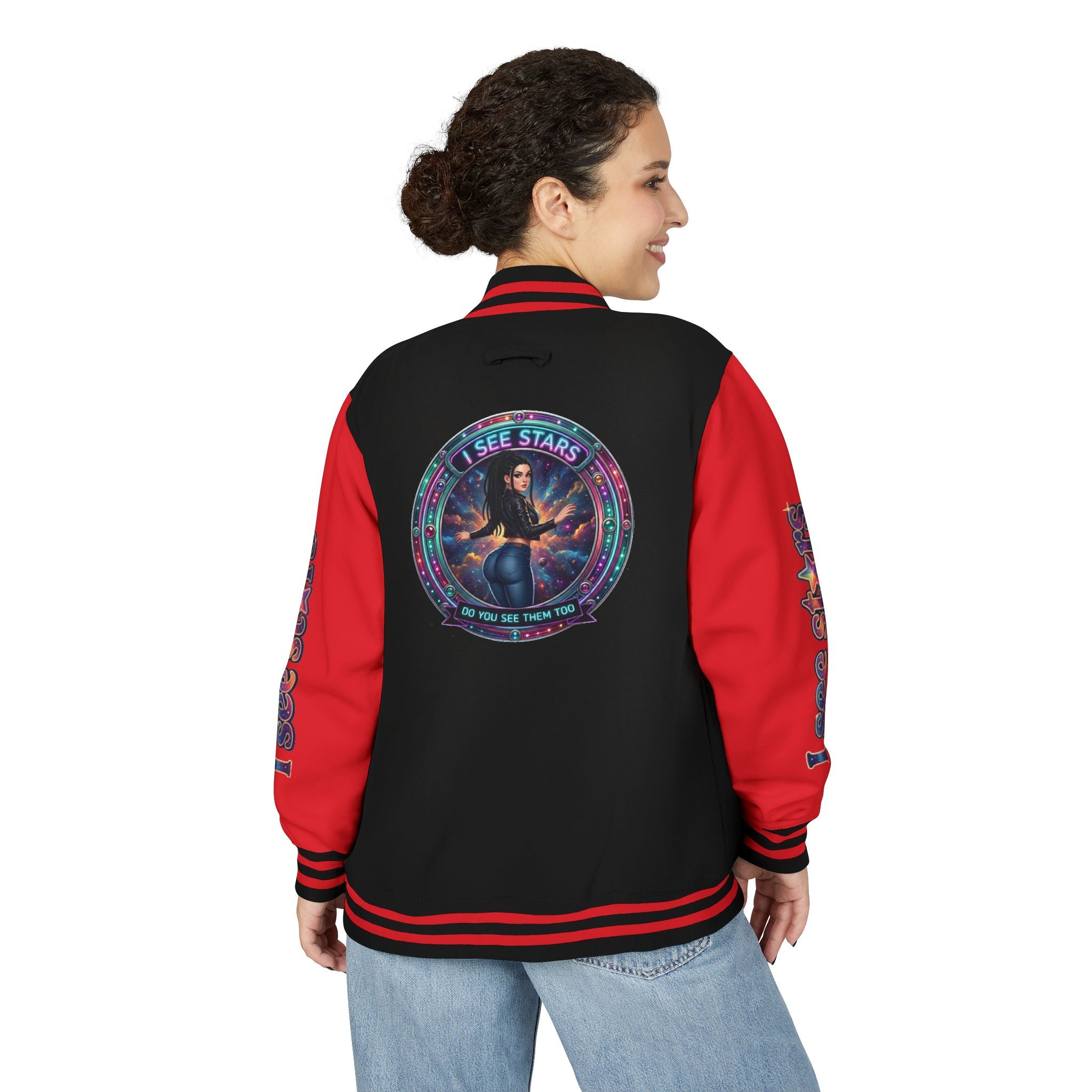 Heavyweight Letterman Jacket "I See Stars"