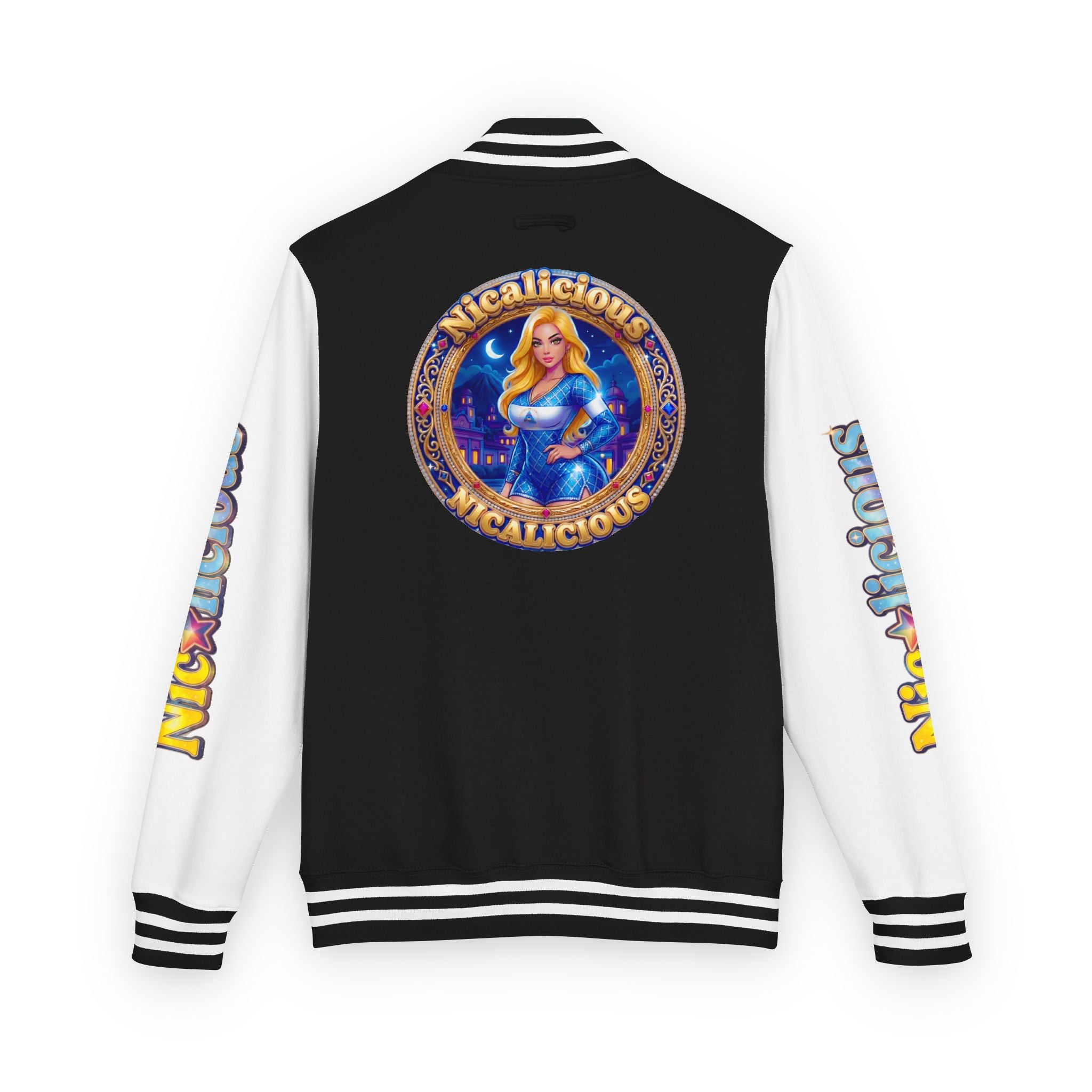 Letterman Jacket — "Nicalicious" Retro Crest Varsity Jacket