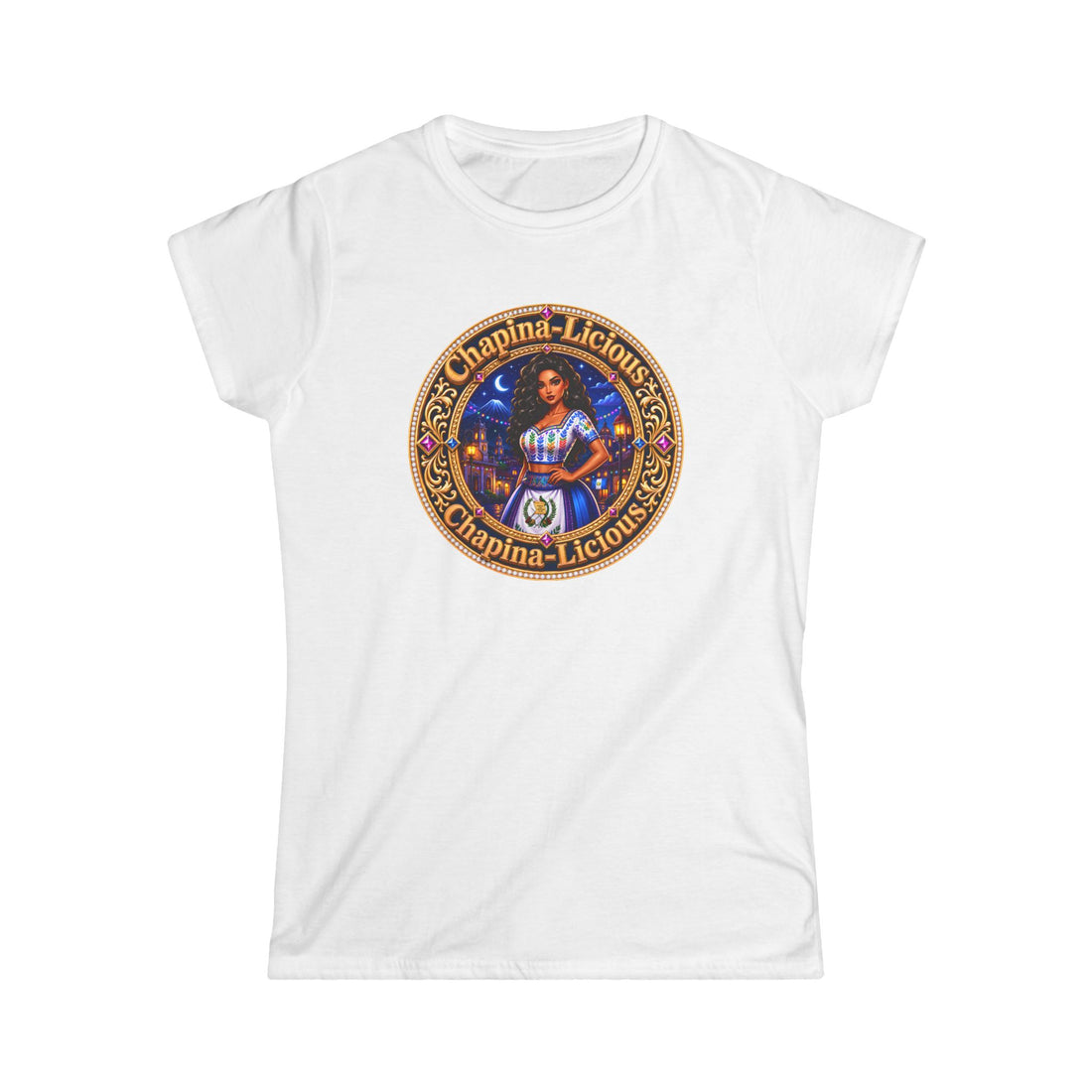 Vintage "Chapina-Licious" Graphic Tee — Retro Latin Heritage Women's Shirt