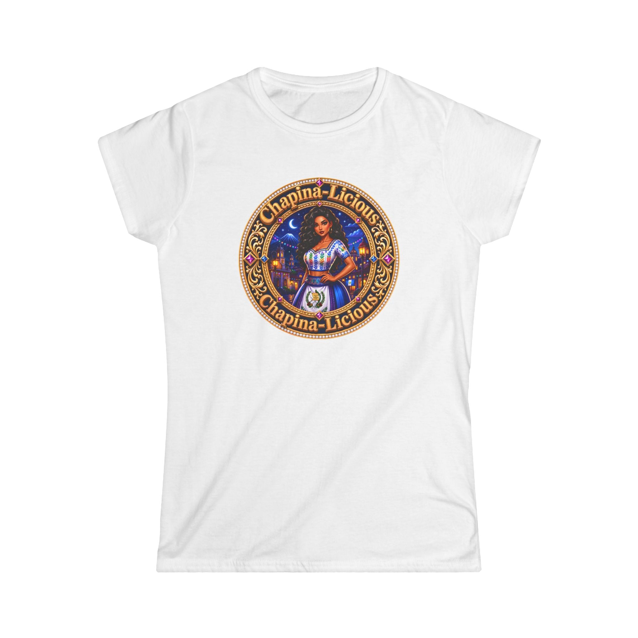 Vintage "Chapina-Licious" Graphic Tee — Retro Latin Heritage Women's Shirt