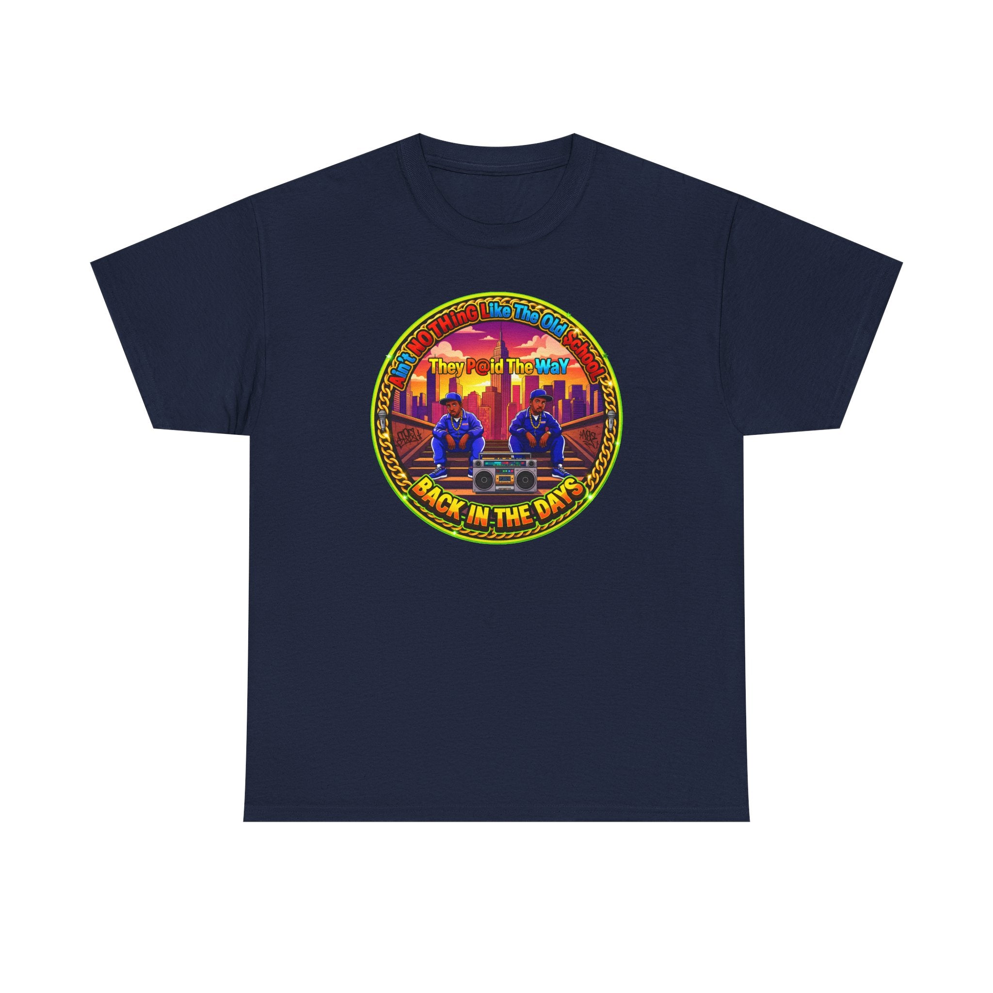 T-Shirt — Retro Sunset 'Aint No Thing Like The Old School' Graphic Tee