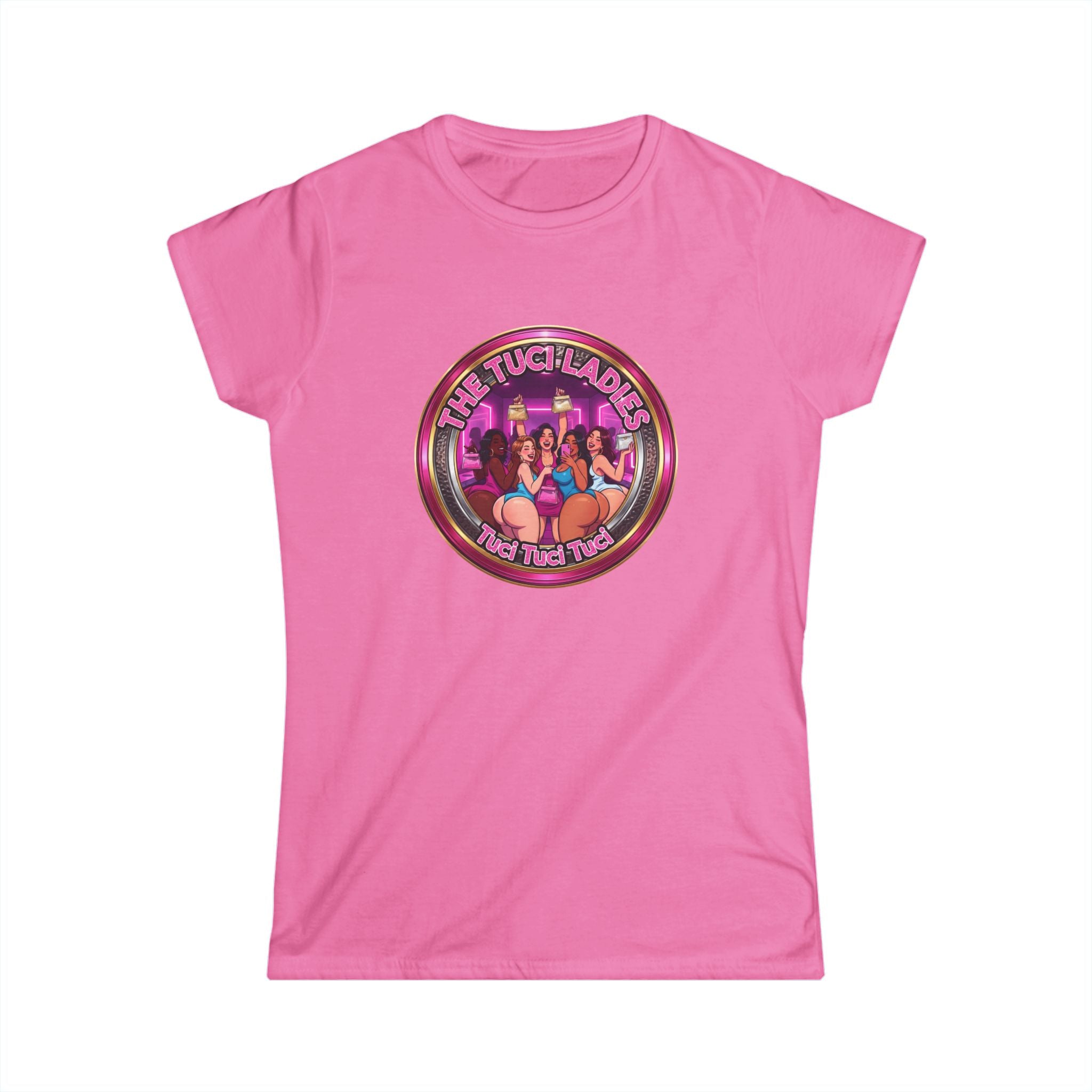 Women's Tee — "The Tuci Ladies" Retro Pinup Graphic