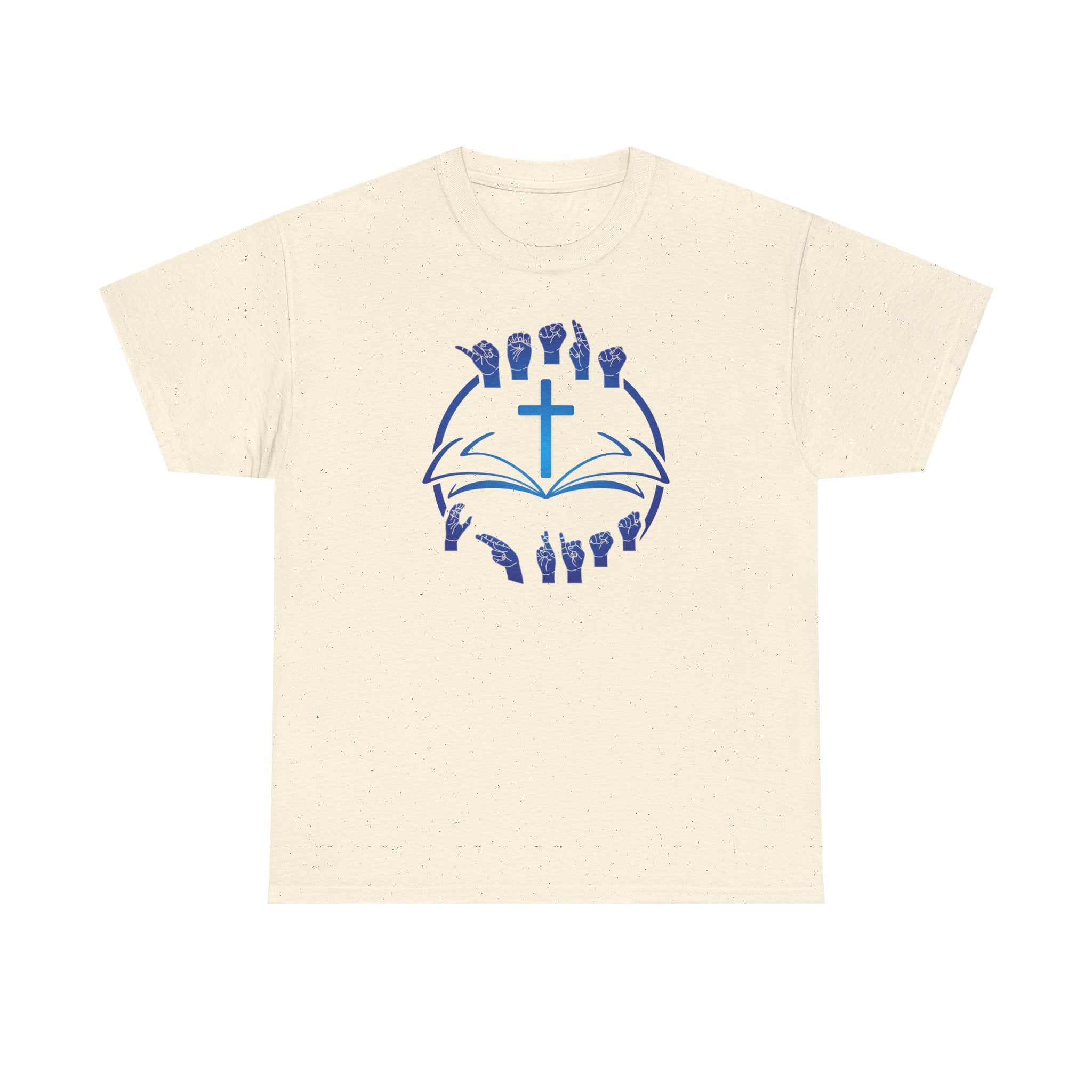 "Christian Bible Cross Sign Language "T-Shirt — Faith Prayer Hands Tee