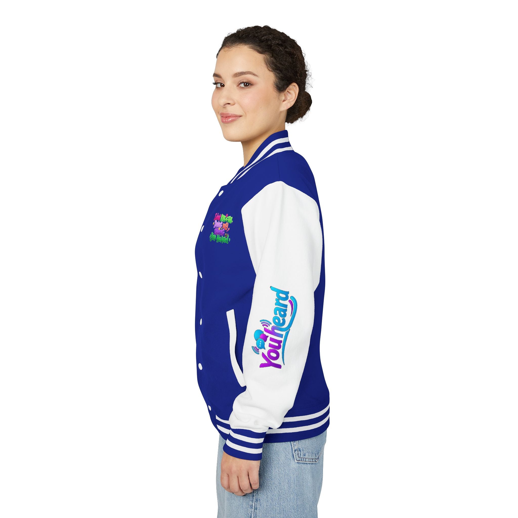 Letterman Jacket — "I Don't Kiss-N-Tell, Doing My Thang You Heard" Colorful Streetwear