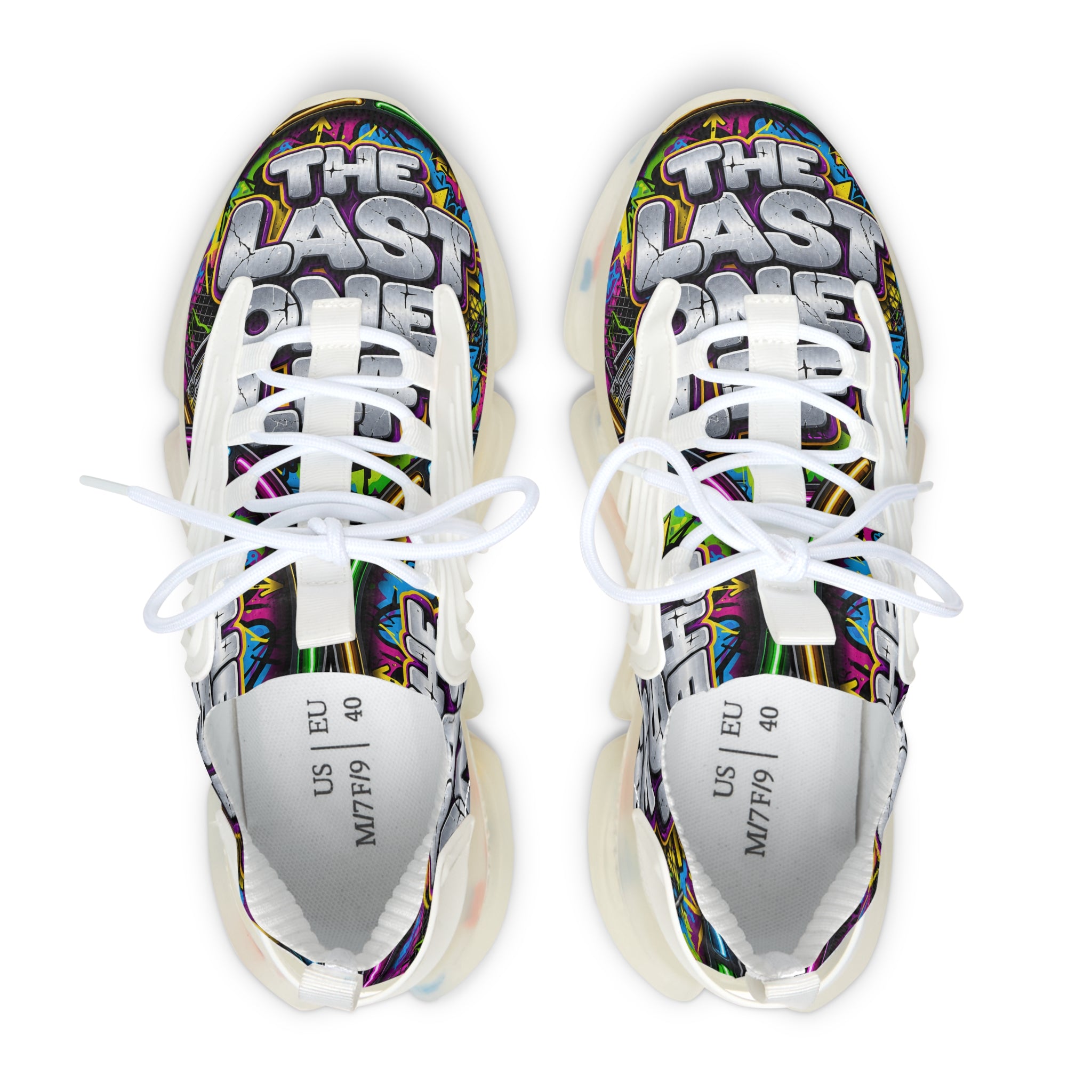 Graphic Mesh Sneakers — "The Last One" Bold Streetwear Trainers
