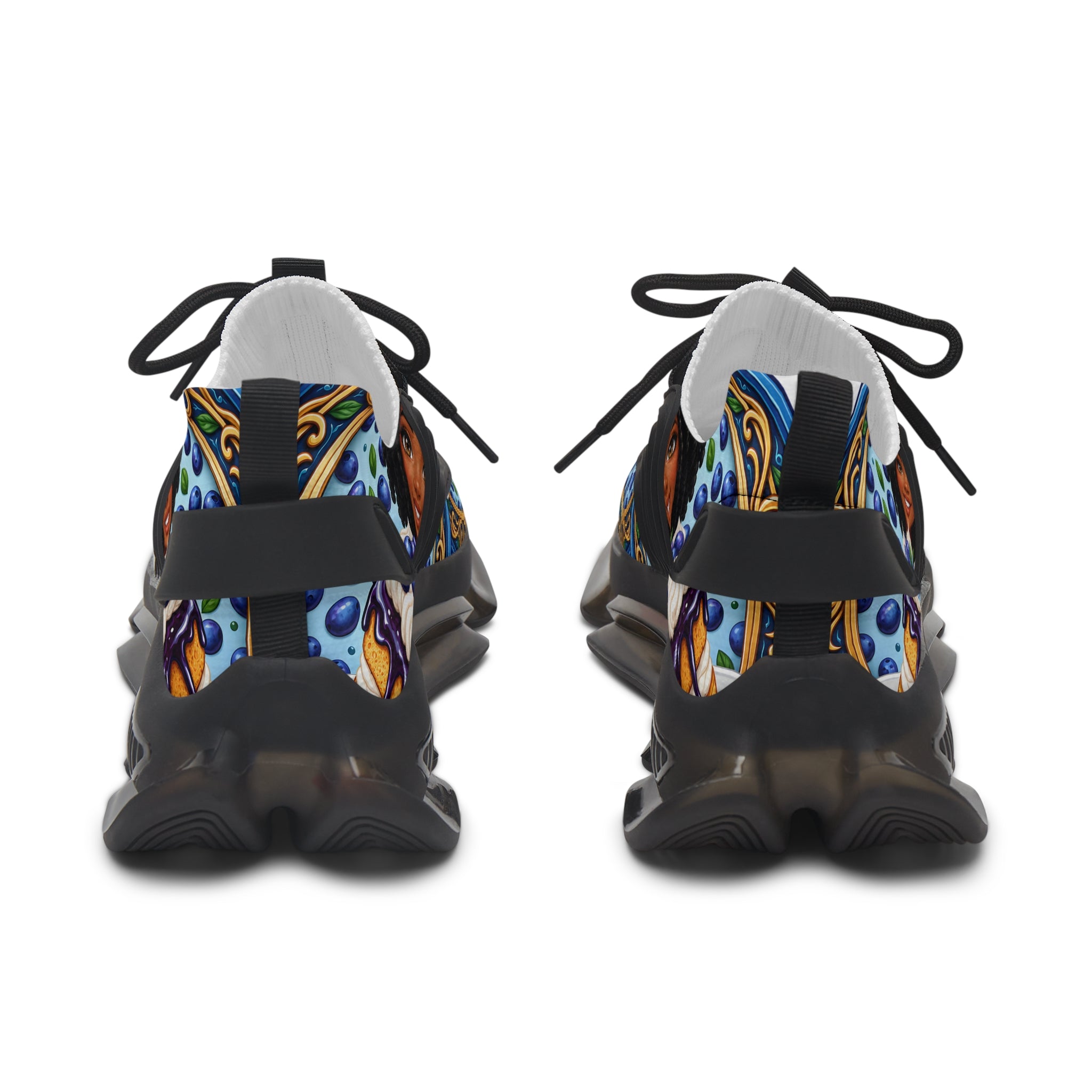 Women's Mesh Sneakers — Custom 'Honeyberry' Graphic Women's Athletic Shoes
