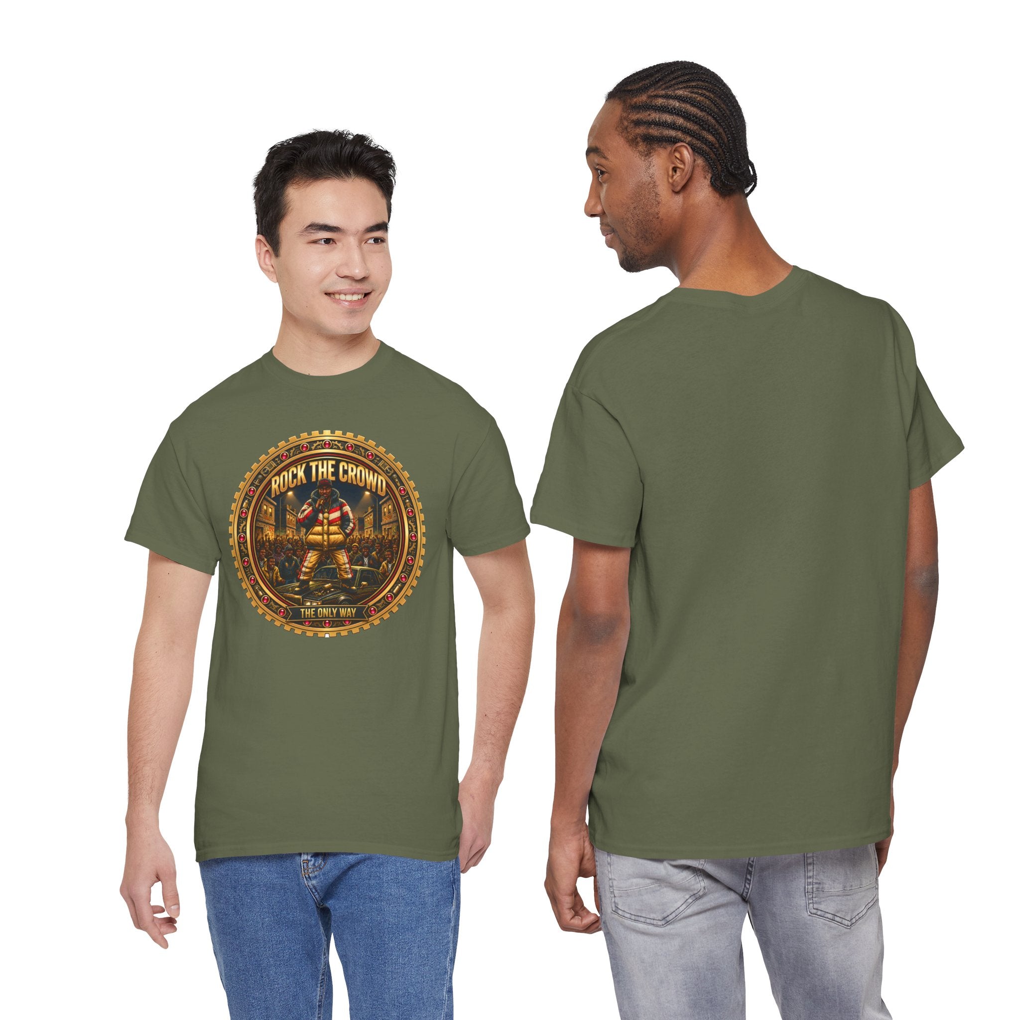 "Rock the Crowd" Tee — Vintage Concert Graphic Shirt