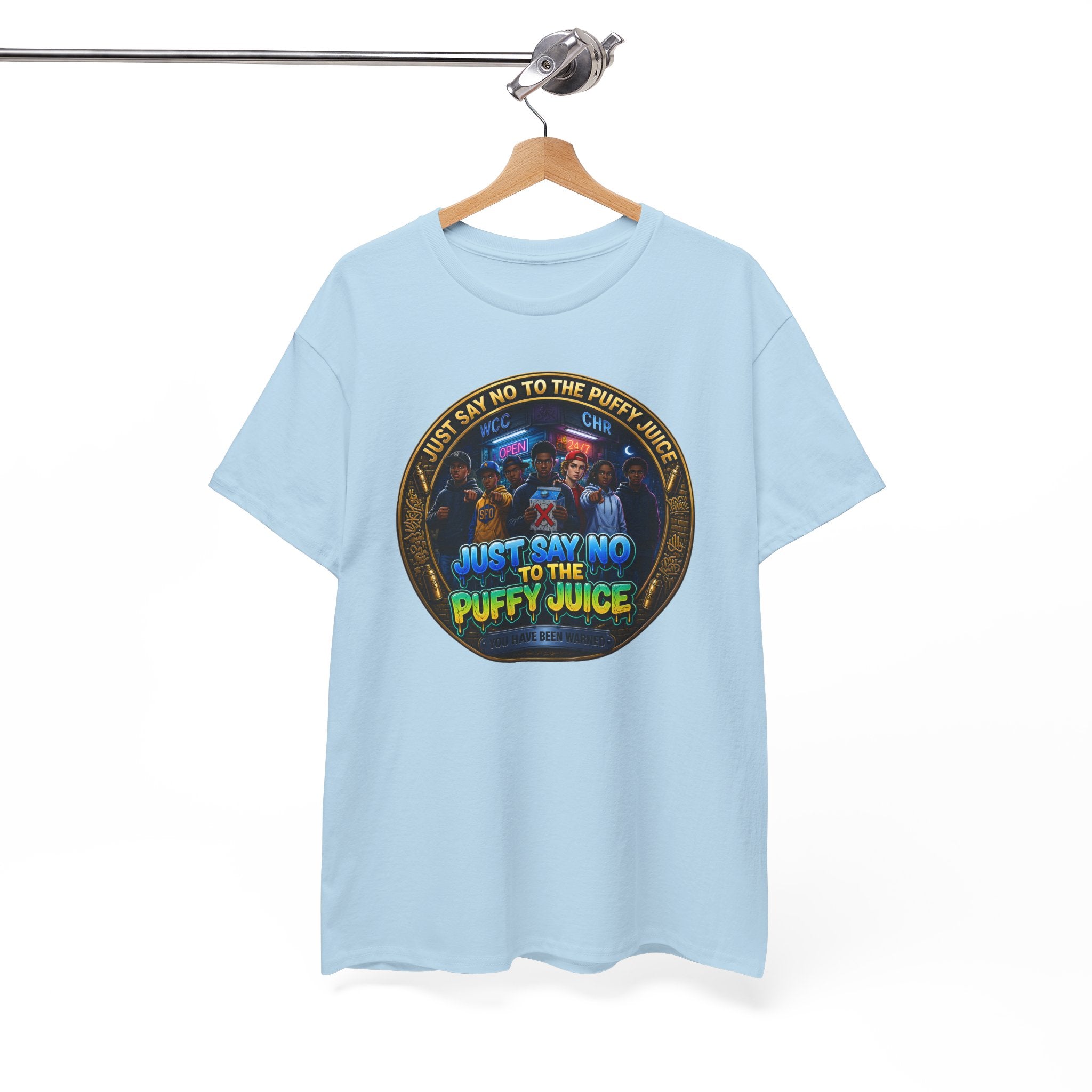 "Just Say No to the Puffy Juice "Tee – Anti-Party Vintage Graphic T-Shirt