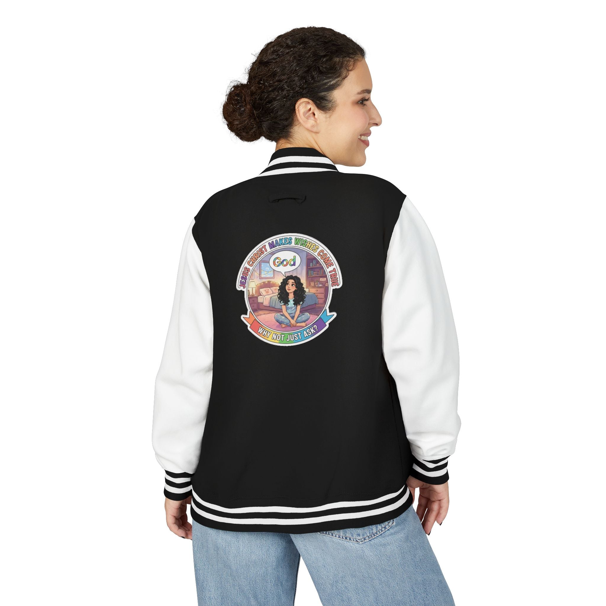 Spiritual Soul Seeker – "I Choose God" Inspirational — Retro Gamer Club Varsity Jacket