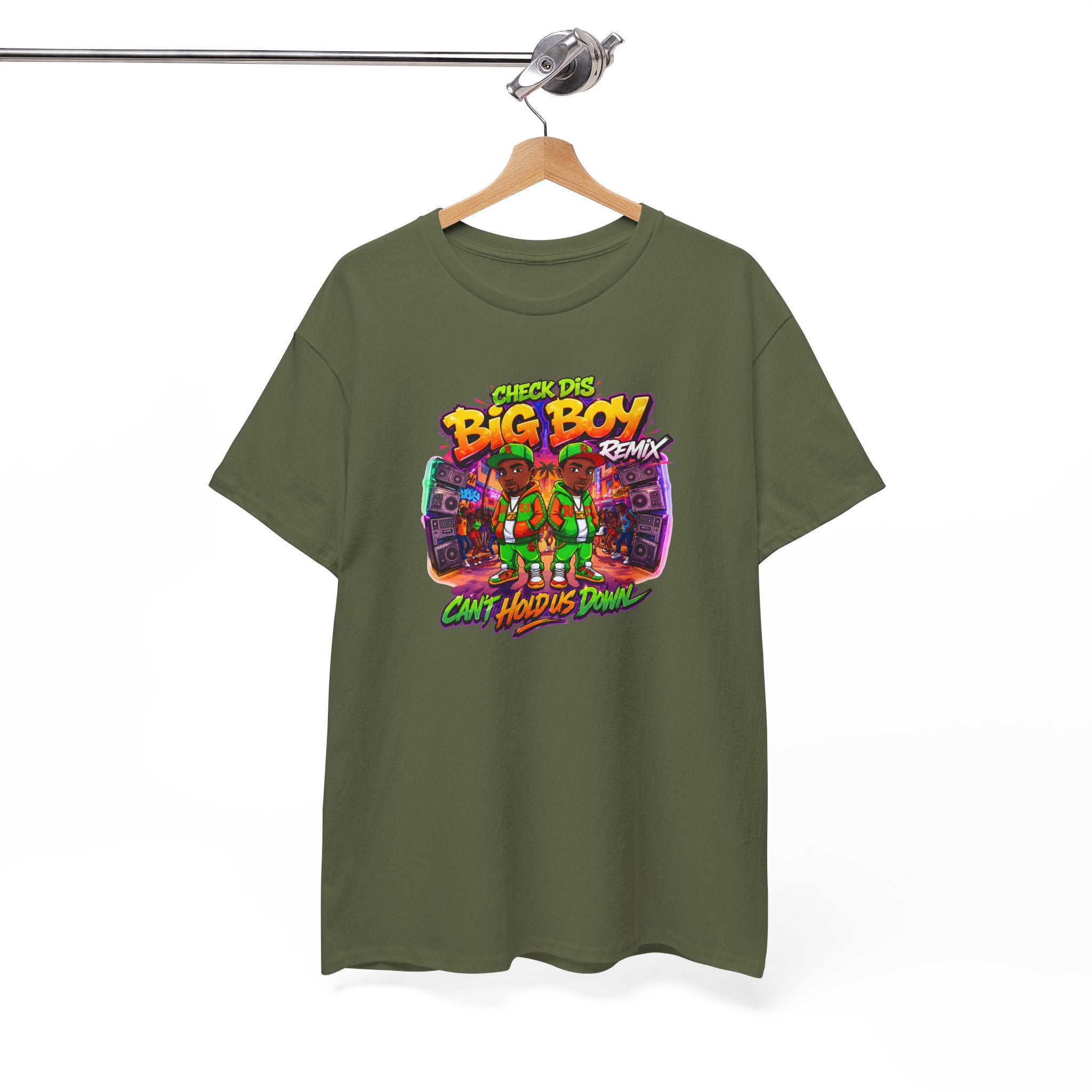 T-Shirt — " Check Dis Big Boy Remix" Retro Arcade Graphic Tee