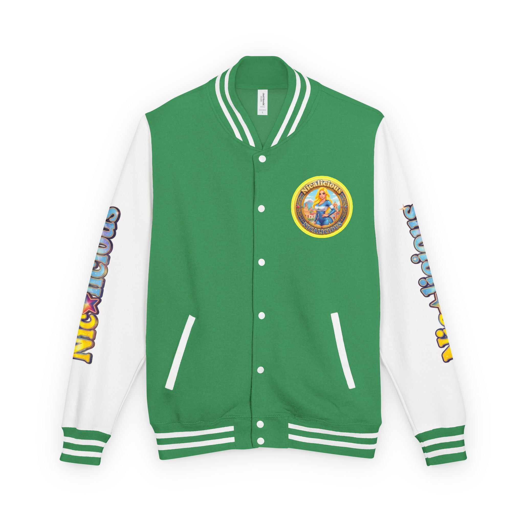 "Nicalicious" Varsity Jacket — Retro Pinup Letterman Jacket