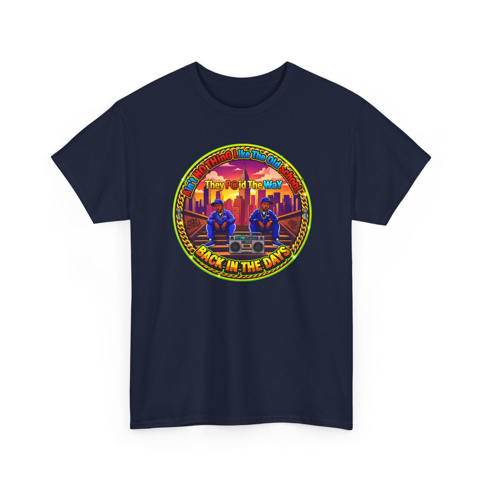 T-Shirt — Retro Sunset 'Aint No Thing Like The Old School' Graphic Tee