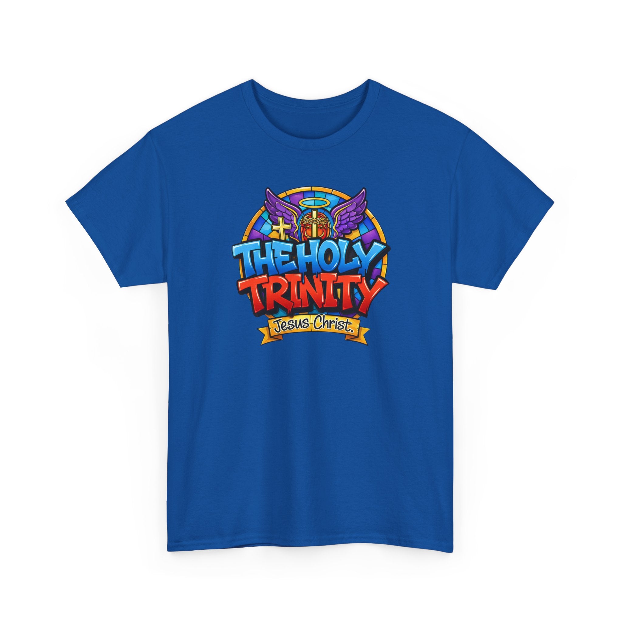 Christian T-Shirt — "The Holy Trinity: Jesus Christ" Colorful Faith Tee