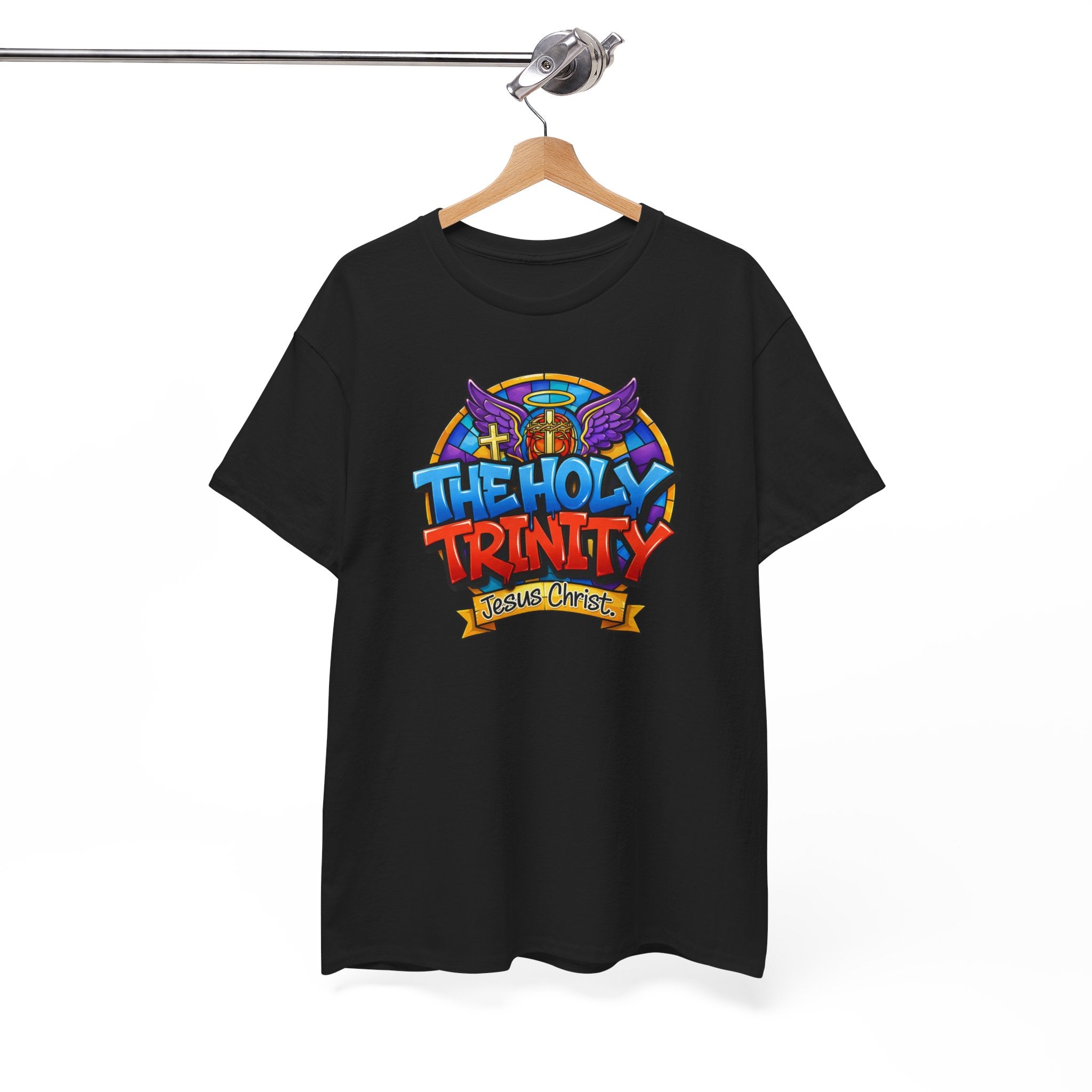 Christian T-Shirt — "The Holy Trinity: Jesus Christ" Colorful Faith Tee