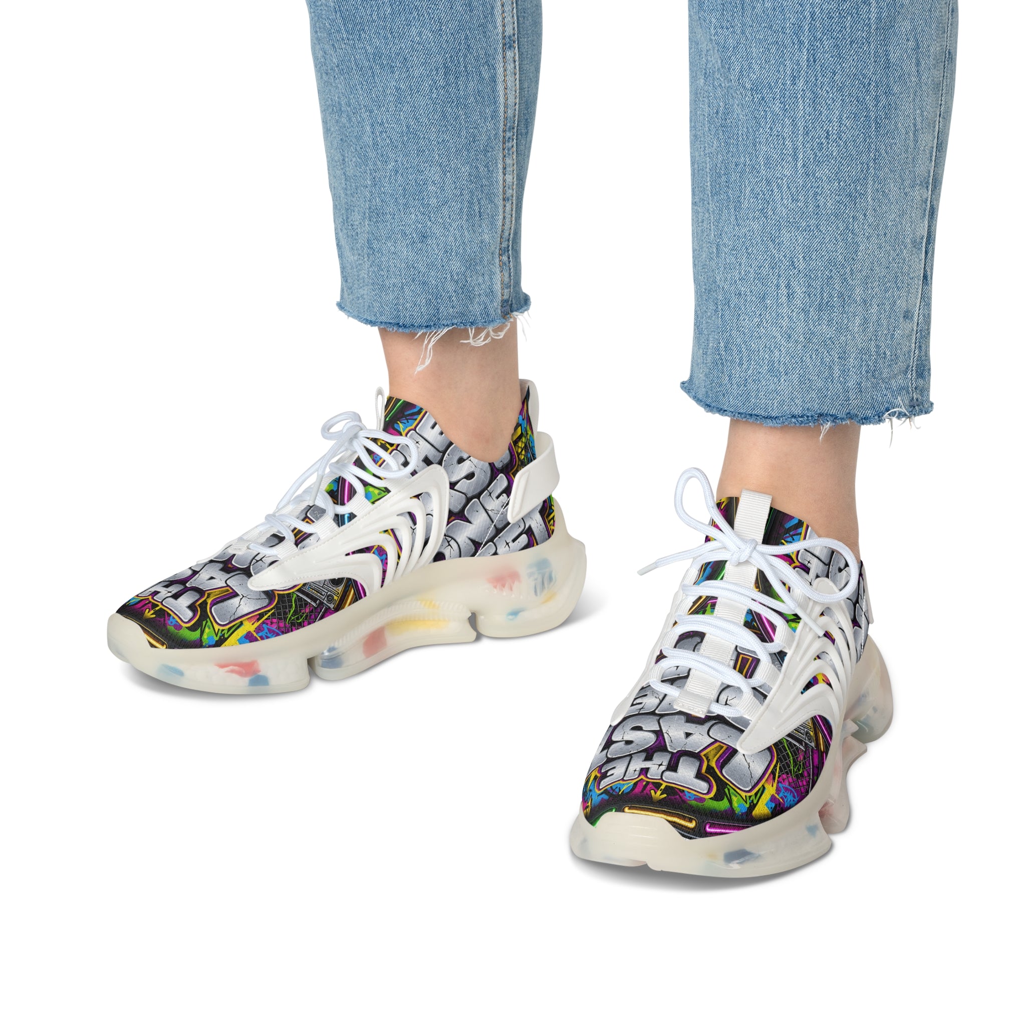 Graphic Mesh Sneakers — "The Last One" Bold Streetwear Trainers