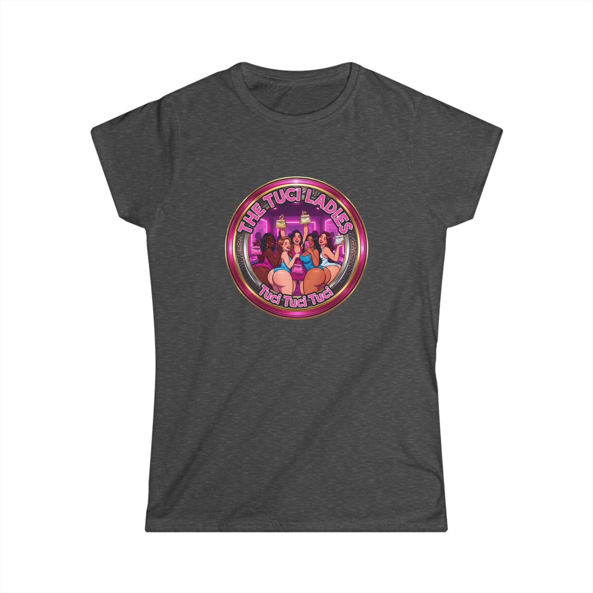 Women's Tee — "The Tuci Ladies" Retro Pinup Graphic