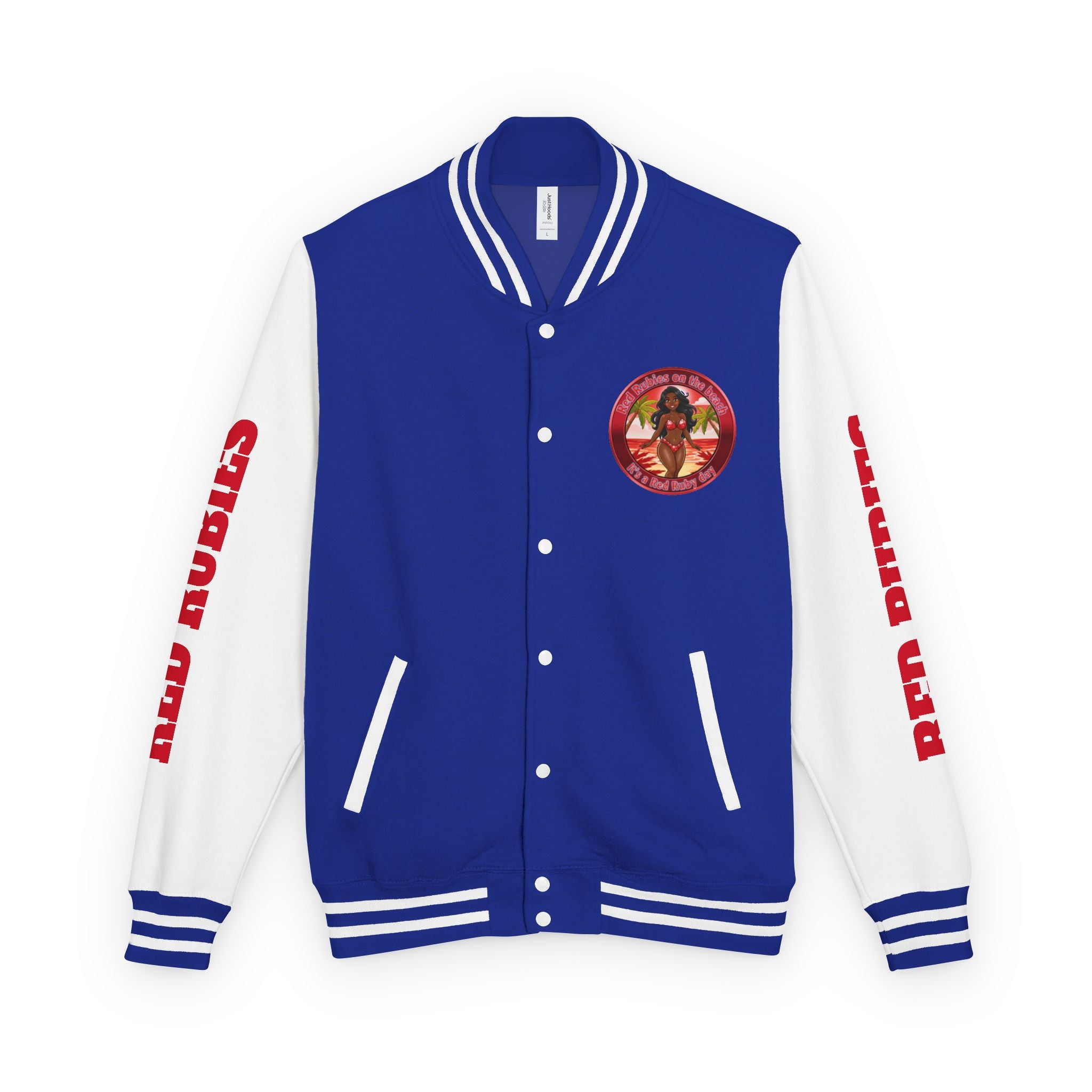Letter Us- " It's A Rubie Day"-Retro Island Pinup Red & White