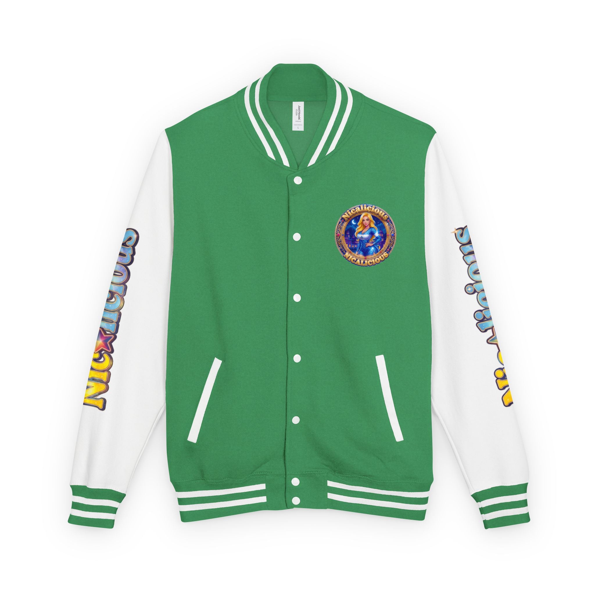 Letterman Jacket — "Nicalicious" Retro Crest Varsity Jacket