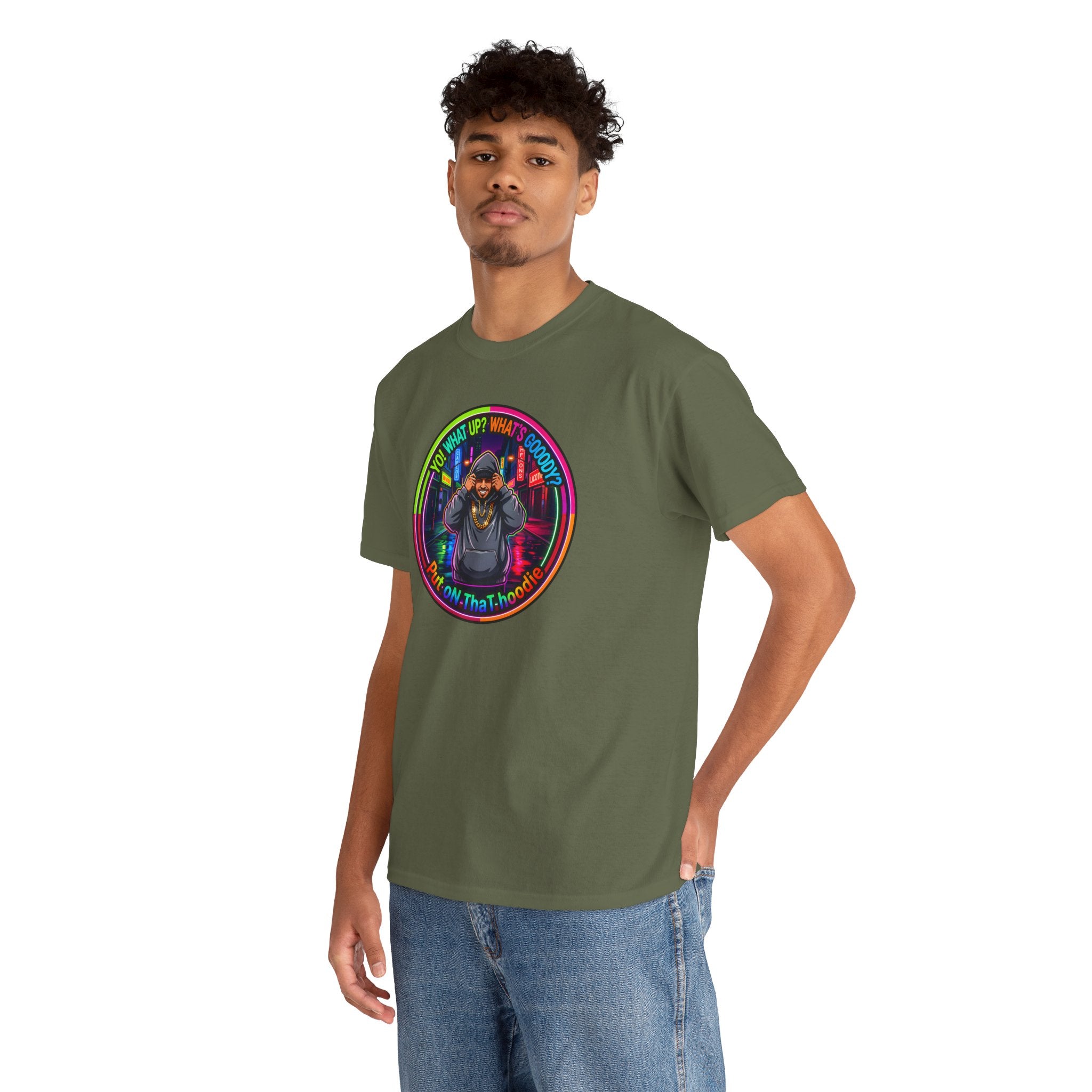 Men's T-Shirt Graphic- "Yo! What's up?  What's Goooody?"