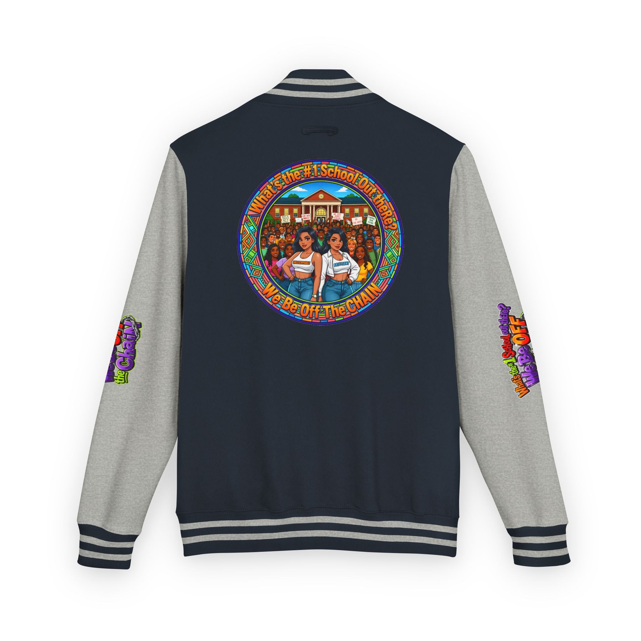 Letterman Jacket — Retro High School Crew Design (We’ll Be Off the Chain)