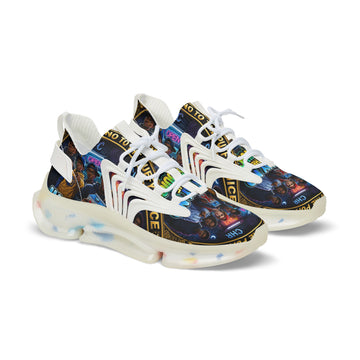 Mesh Sneakers — "Just Say No To The Puffy Juice"" Graphic Runner