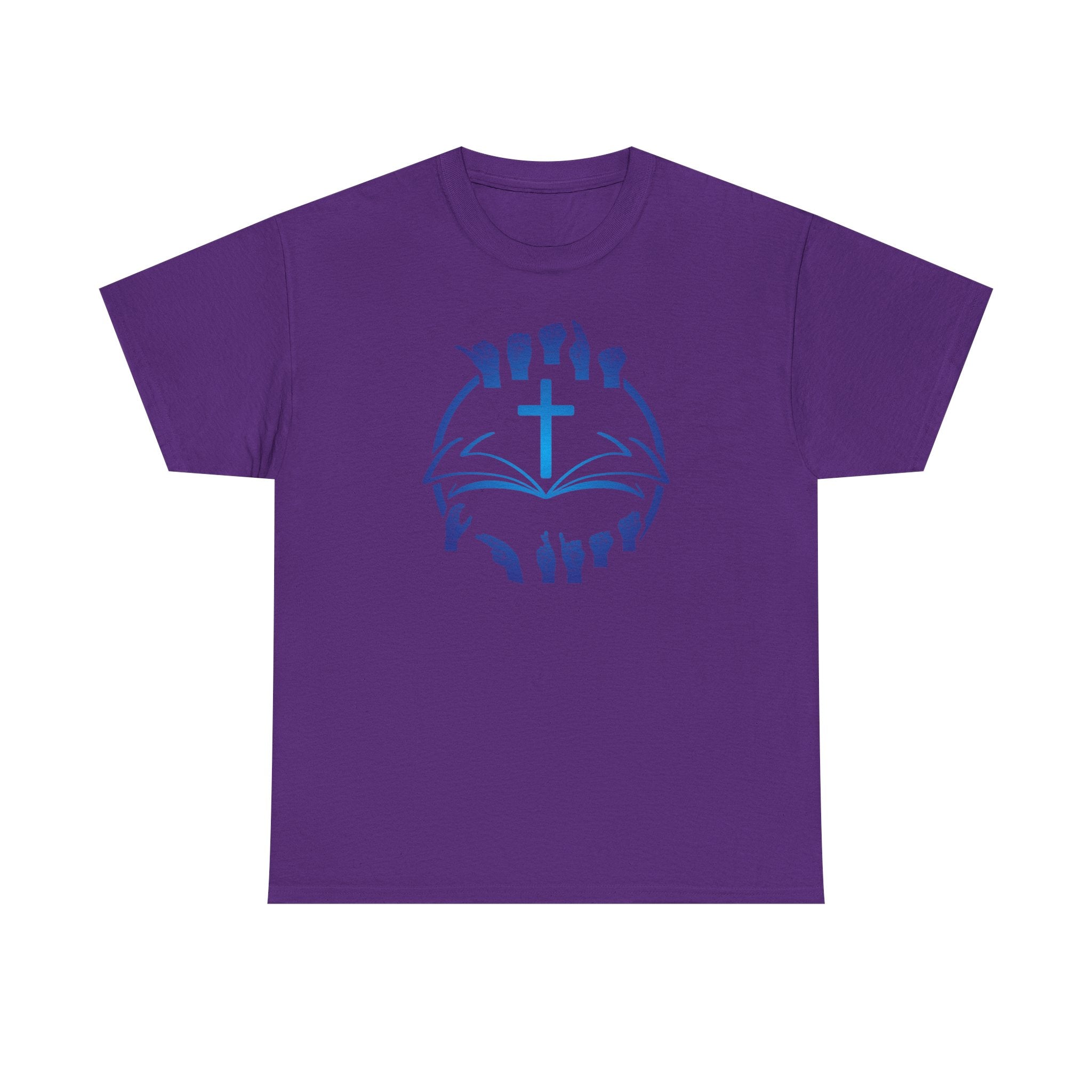 "Christian Bible Cross Sign Language "T-Shirt — Faith Prayer Hands Tee